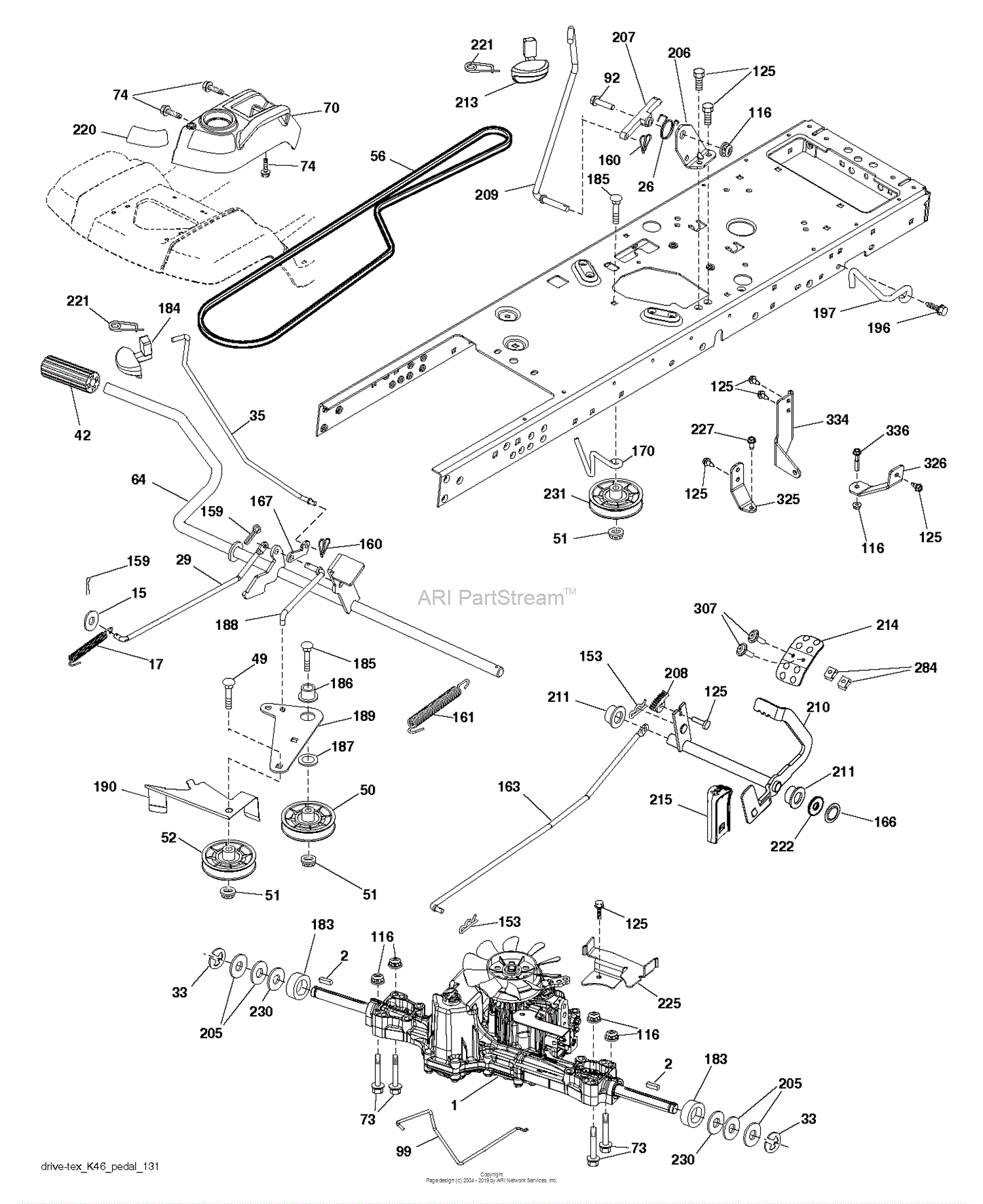 Husqvarna Yt48 Xls - 96043020500 (2014-10) Parts Diagram For Drive