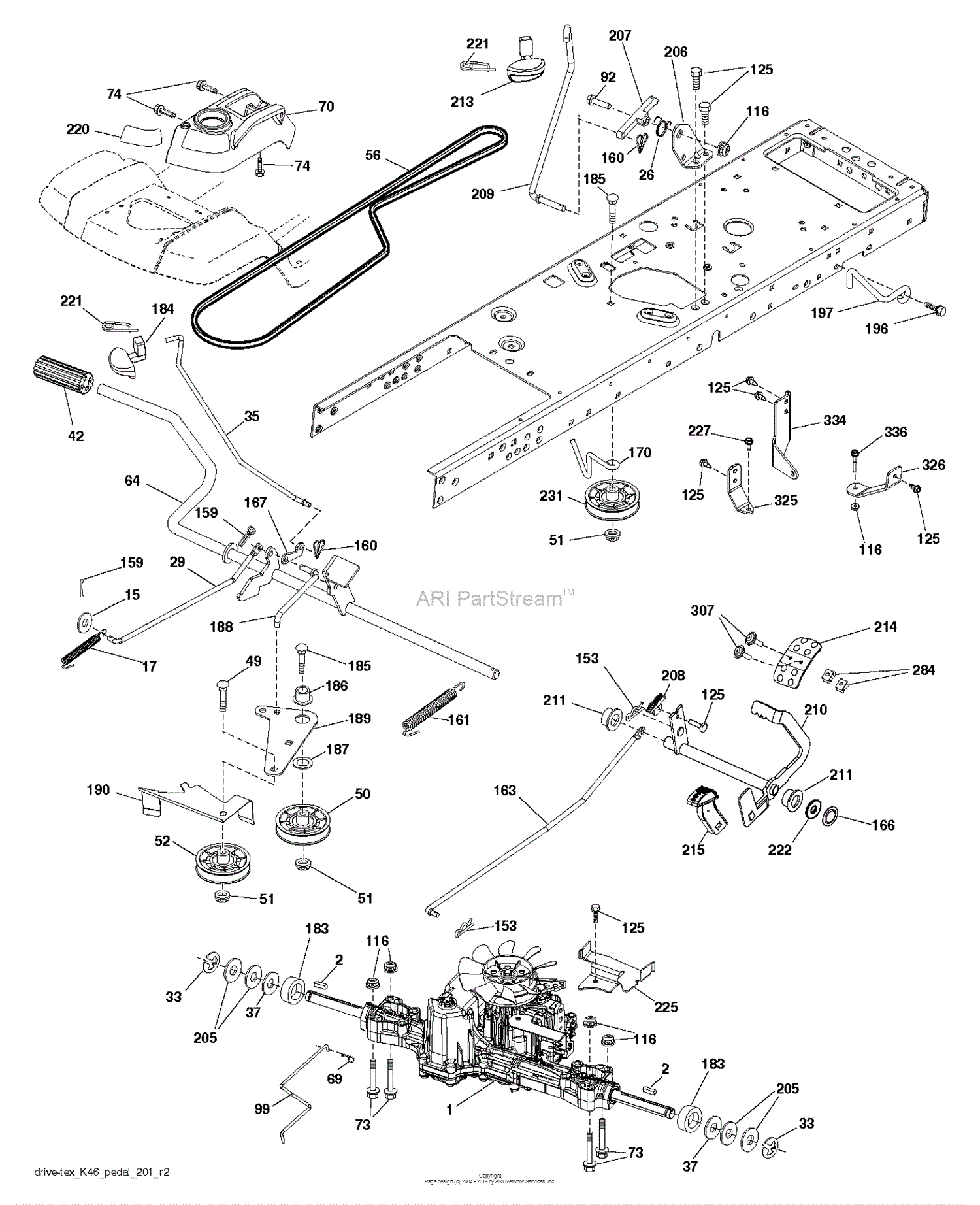 Husqvarna YT48DXLS - 96043028200 (2017-11) Parts Diagram for DRIVE