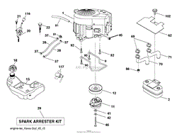 Husqvarna LGT48DXL - 96045006500 (2017-07) Parts Diagram for MOWER DECK /  CUTTING DECK