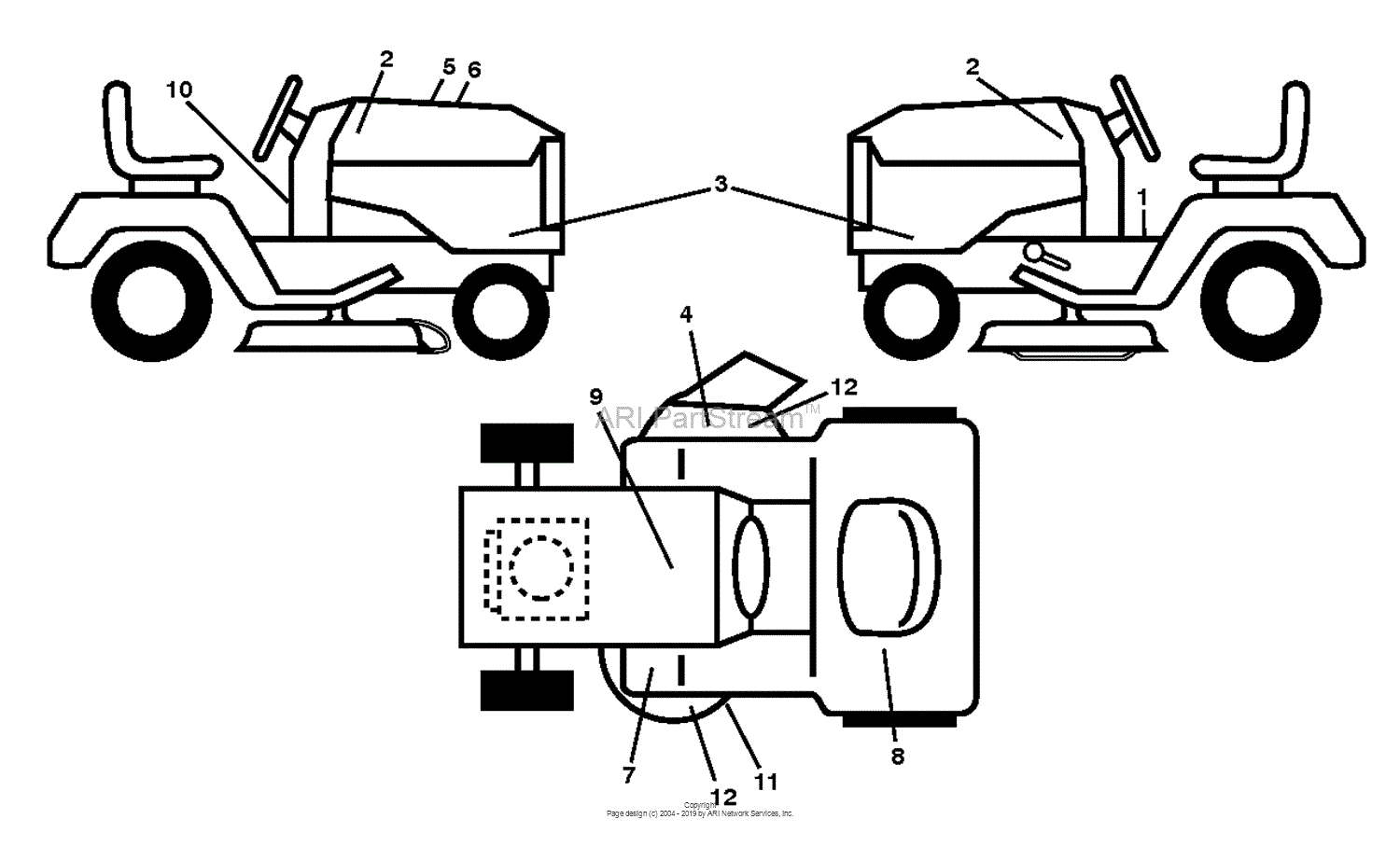 Husqvarna YT48XLS 96043015600 (201209) Parts Diagram for DECALS