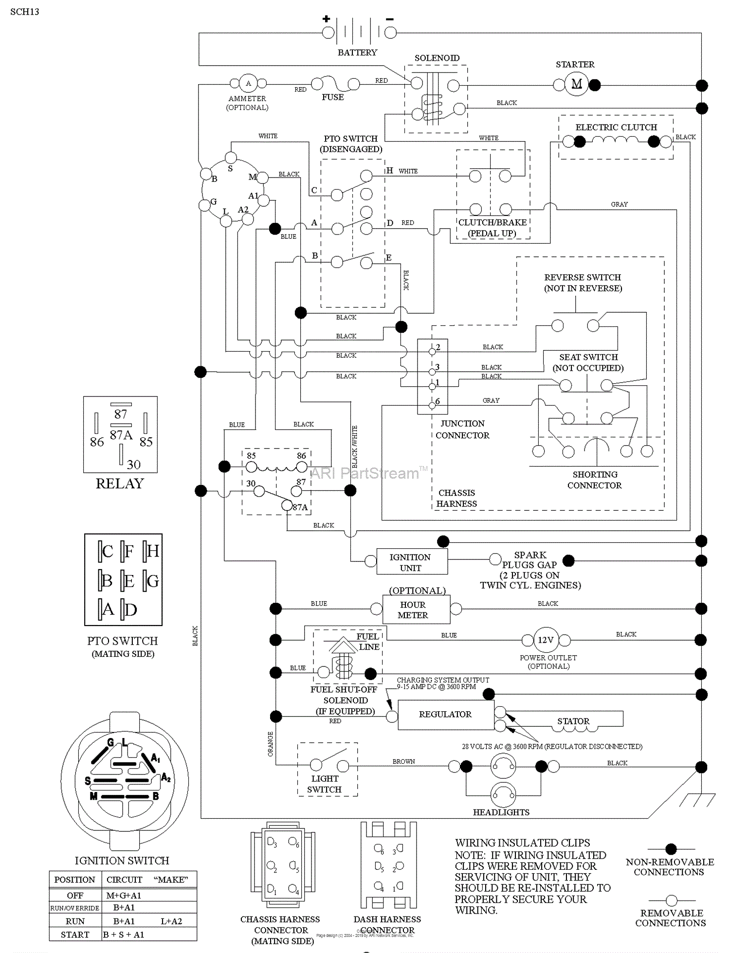 Husqvarna YTA1946 - 96048005500 (2013-12) Parts Diagram for SCHEMATIC