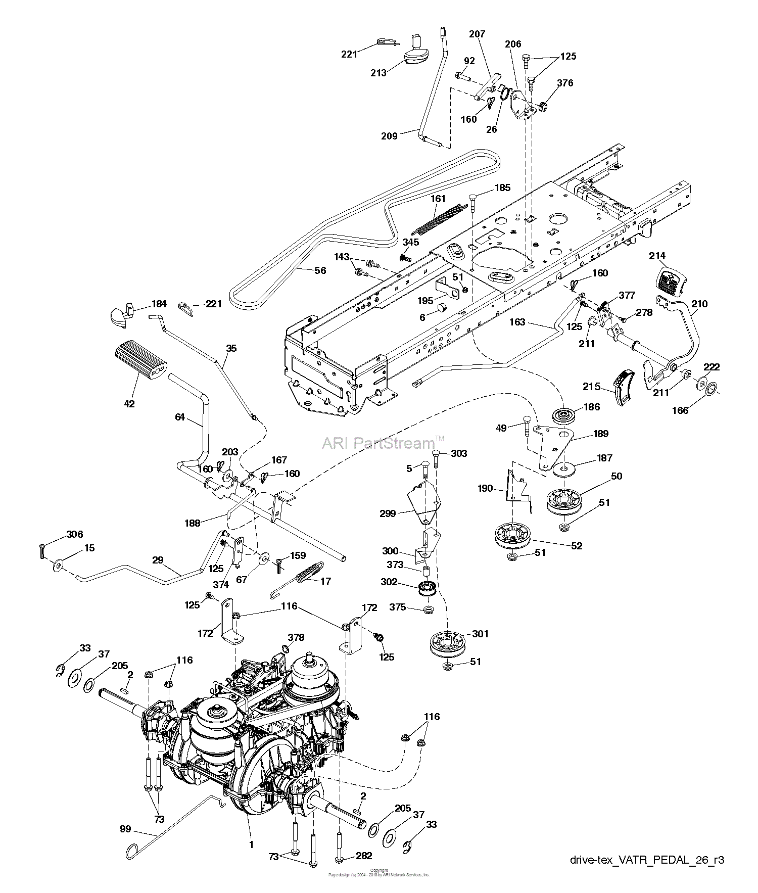 Husqvarna Yta22v46 - 96045005300 (2015-07) Parts Diagram For Drive