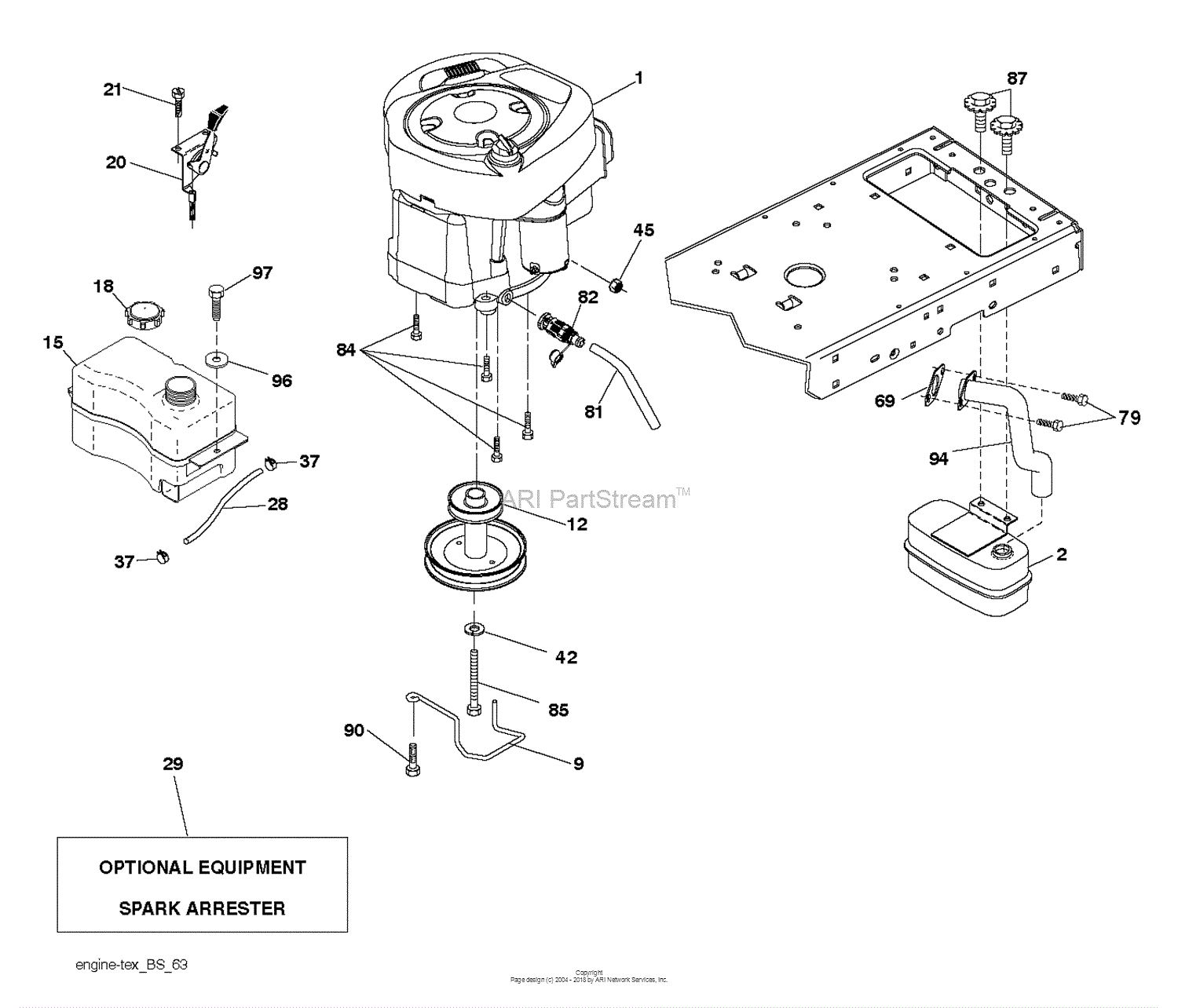 Husqvarna Lawn Tractor Parts Diagram