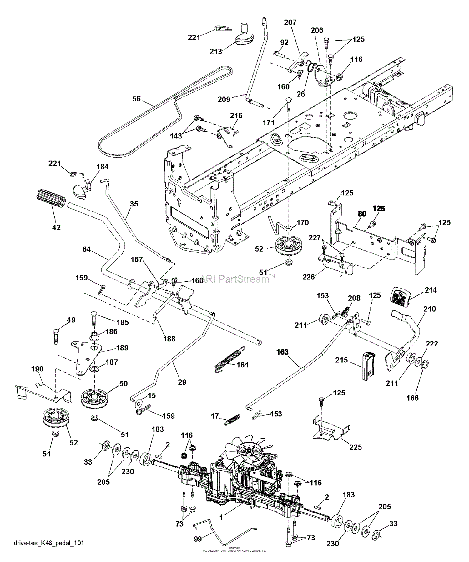 Husqvarna YTH2042 - 96048003000 (2011-11) Parts Diagram for DRIVE