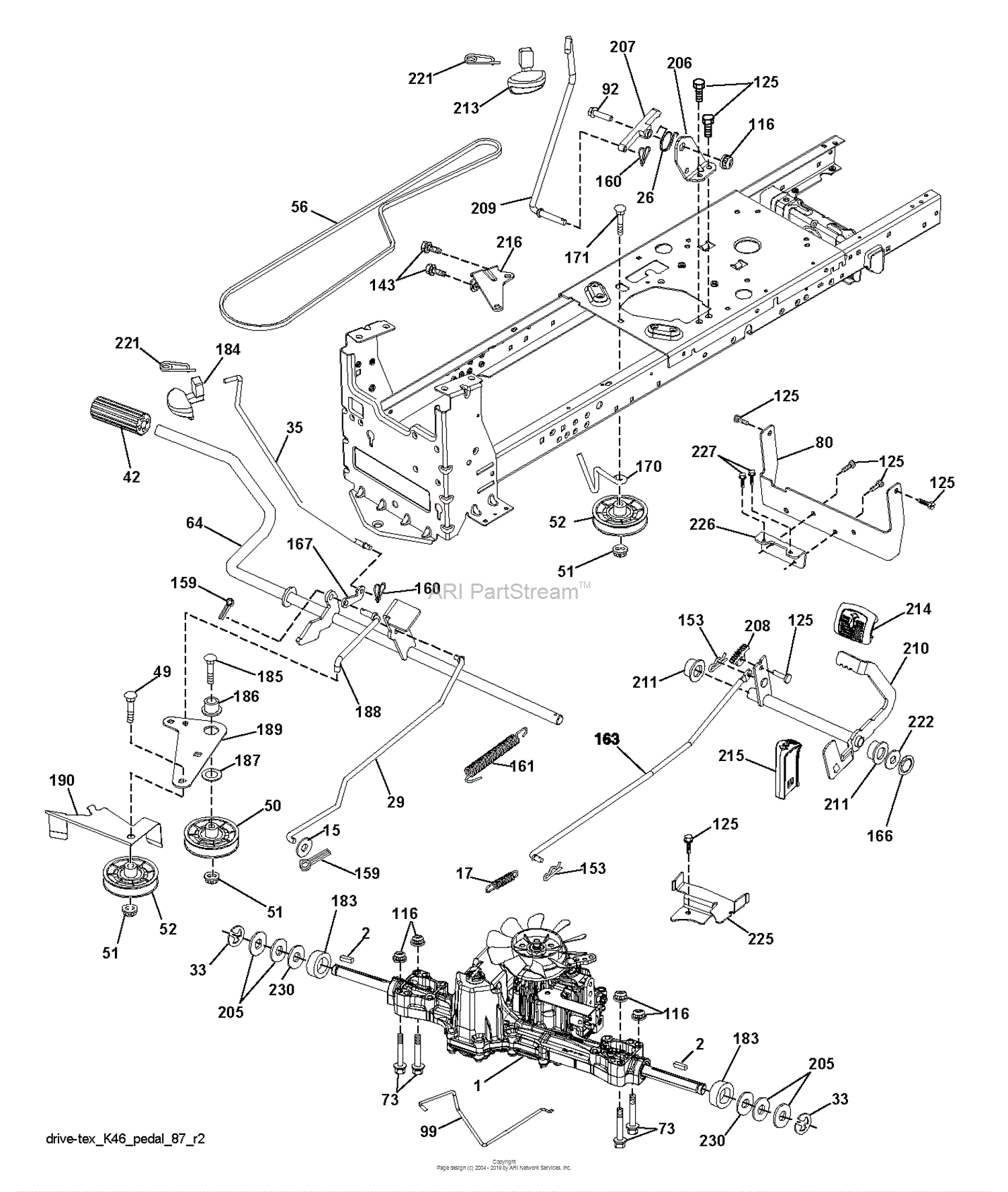 Husqvarna YTH2146 - 96048004201 (2013-04) Parts Diagram for DRIVE