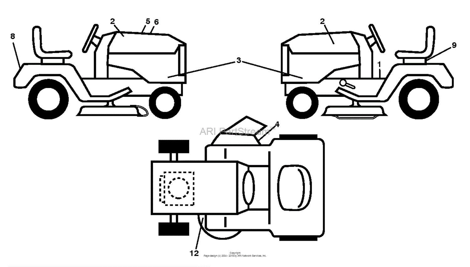 Husqvarna YTH21K46 96045002602 (201108) Parts Diagram for DECALS