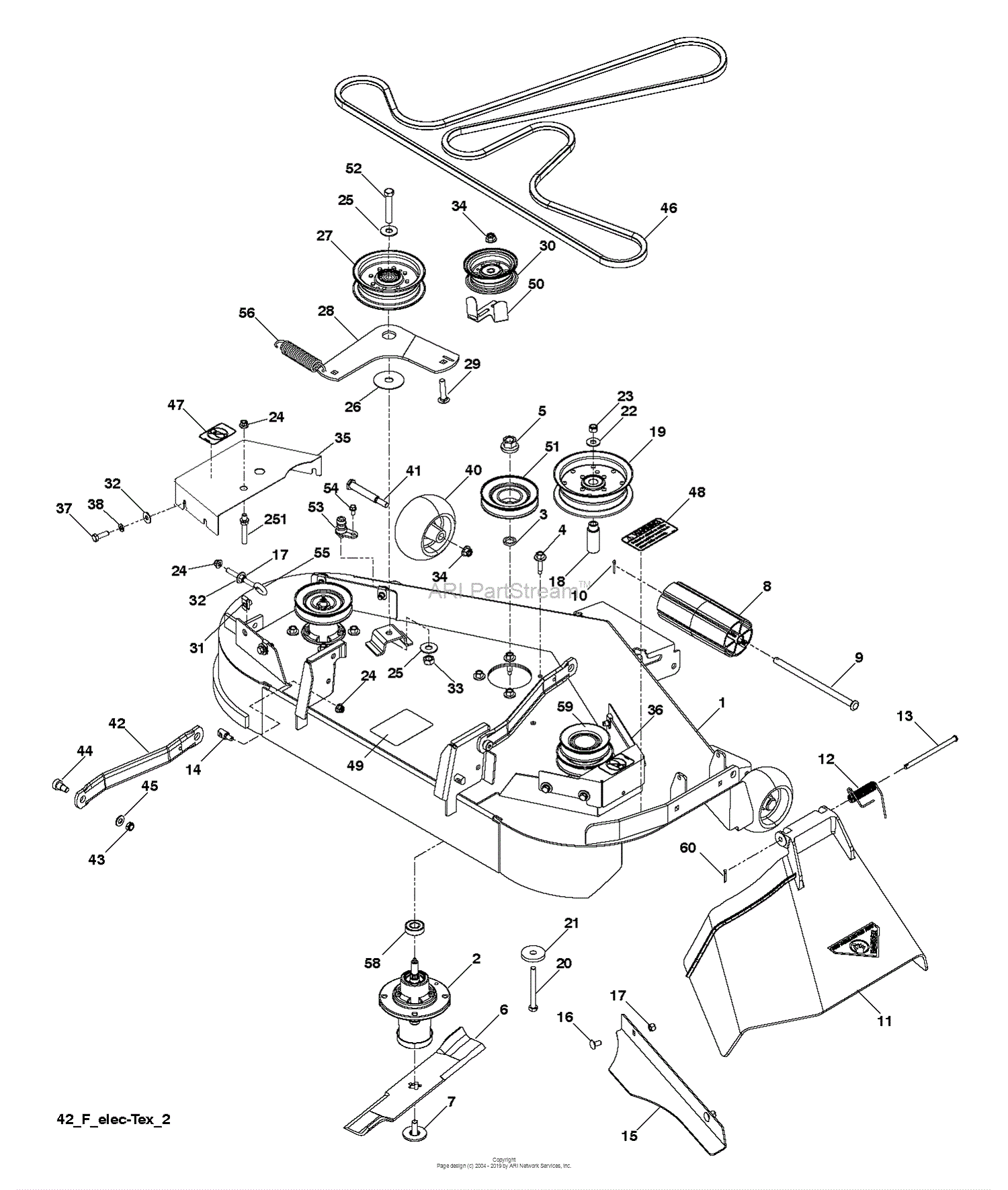 Husqvarna YTH2242TF - 96041022400 (2010-12) Parts Diagram for MOWER ...