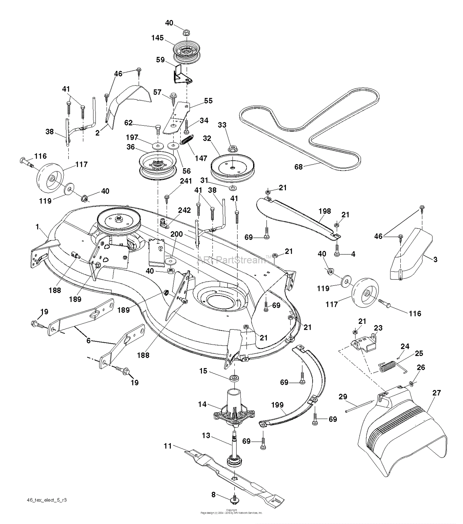 Husqvarna YTH2246 TDR - 96041027203 (2014-05) Parts Diagram for MOWER ...