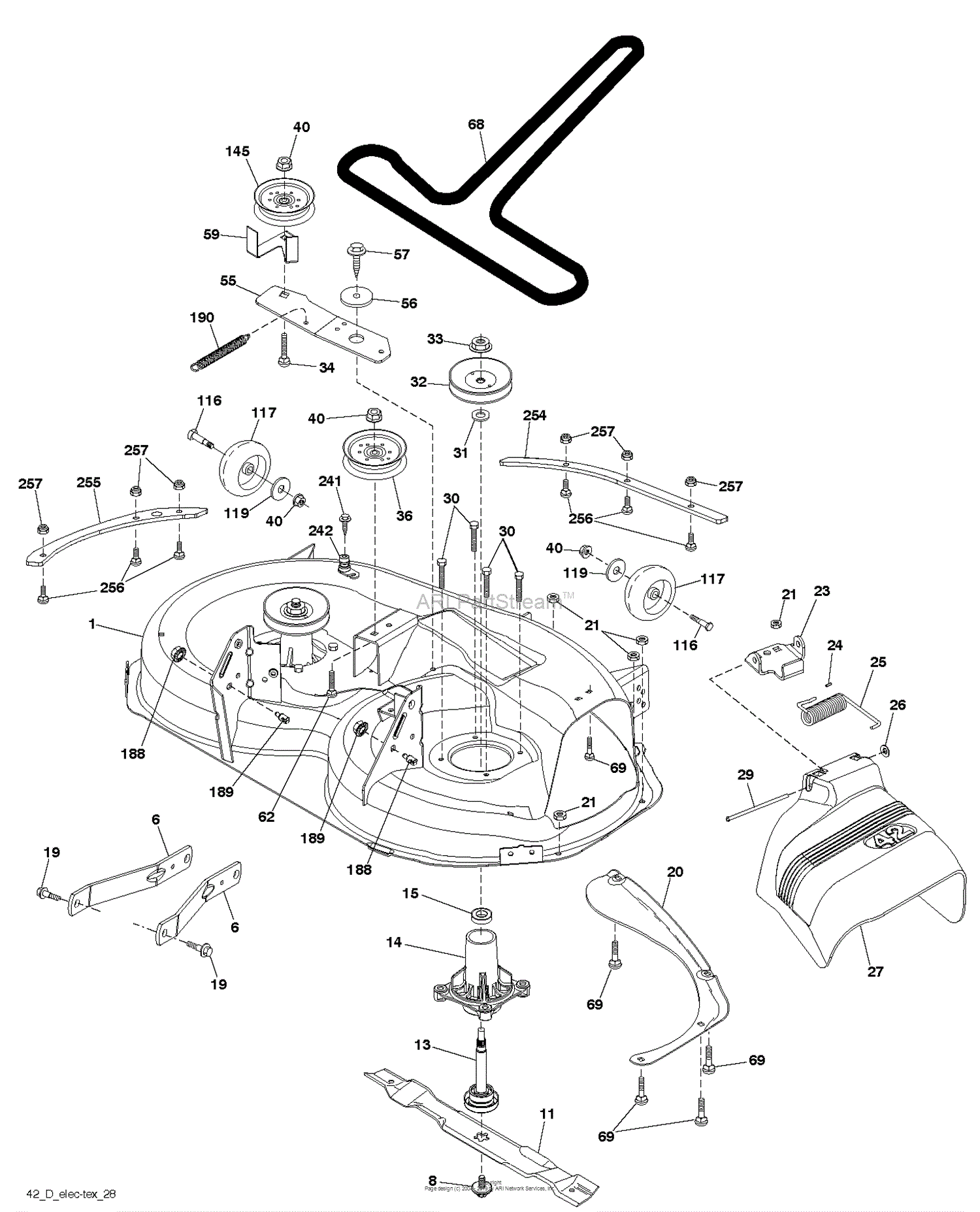 Husqvarna Yth22k42 96048005600 2013 09 Parts Diagram For Mower Deck