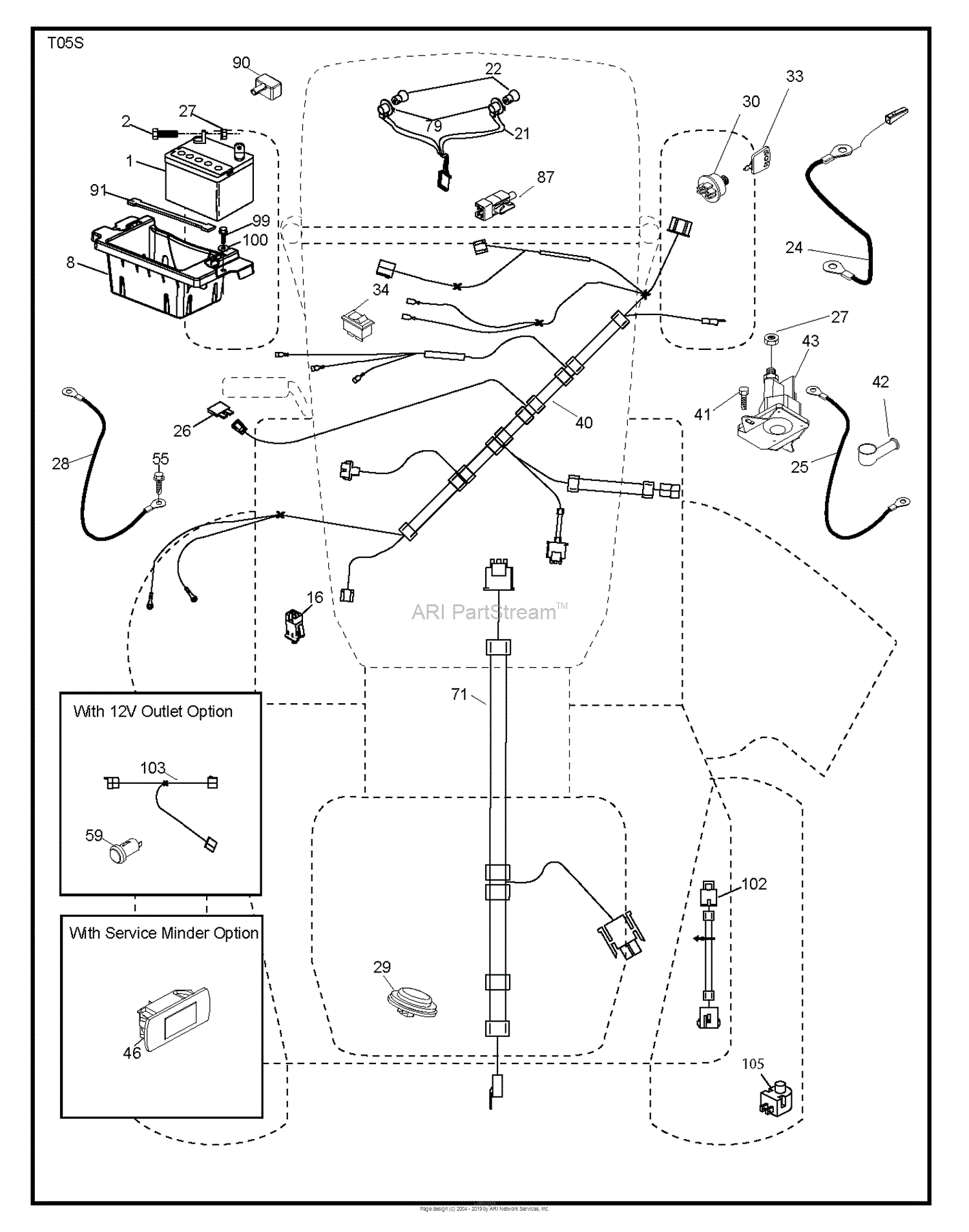 Husqvarna YTH22V42 - 96043018600 (2013-09) Parts Diagram for ELECTRICAL