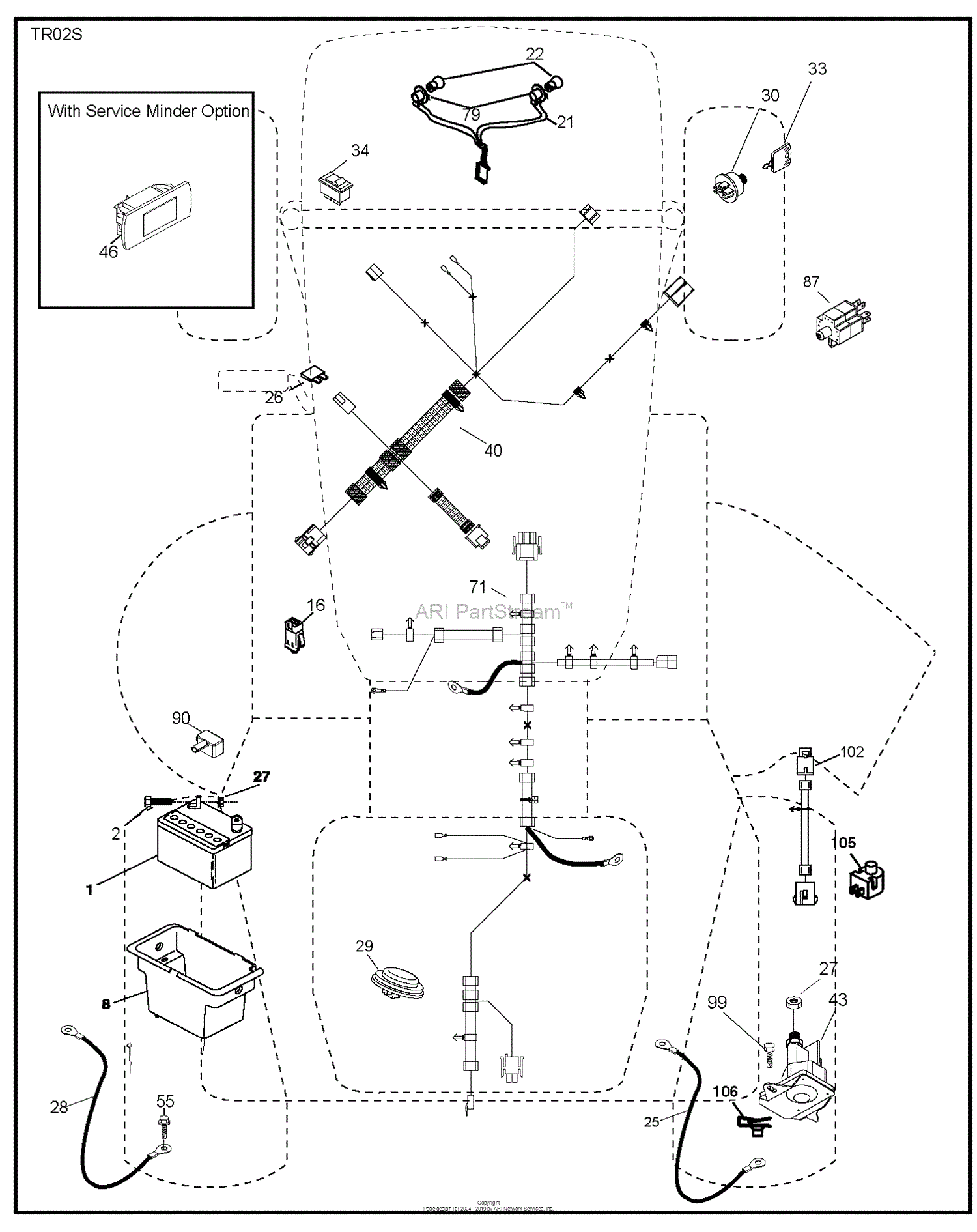 Husqvarna YTH22V46 96043018101 (201403) Parts Diagram for ELECTRICAL