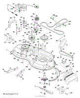 Husqvarna YTH22V46 - 96045004100 (2012-09) Parts Diagram for MOWER DECK ...