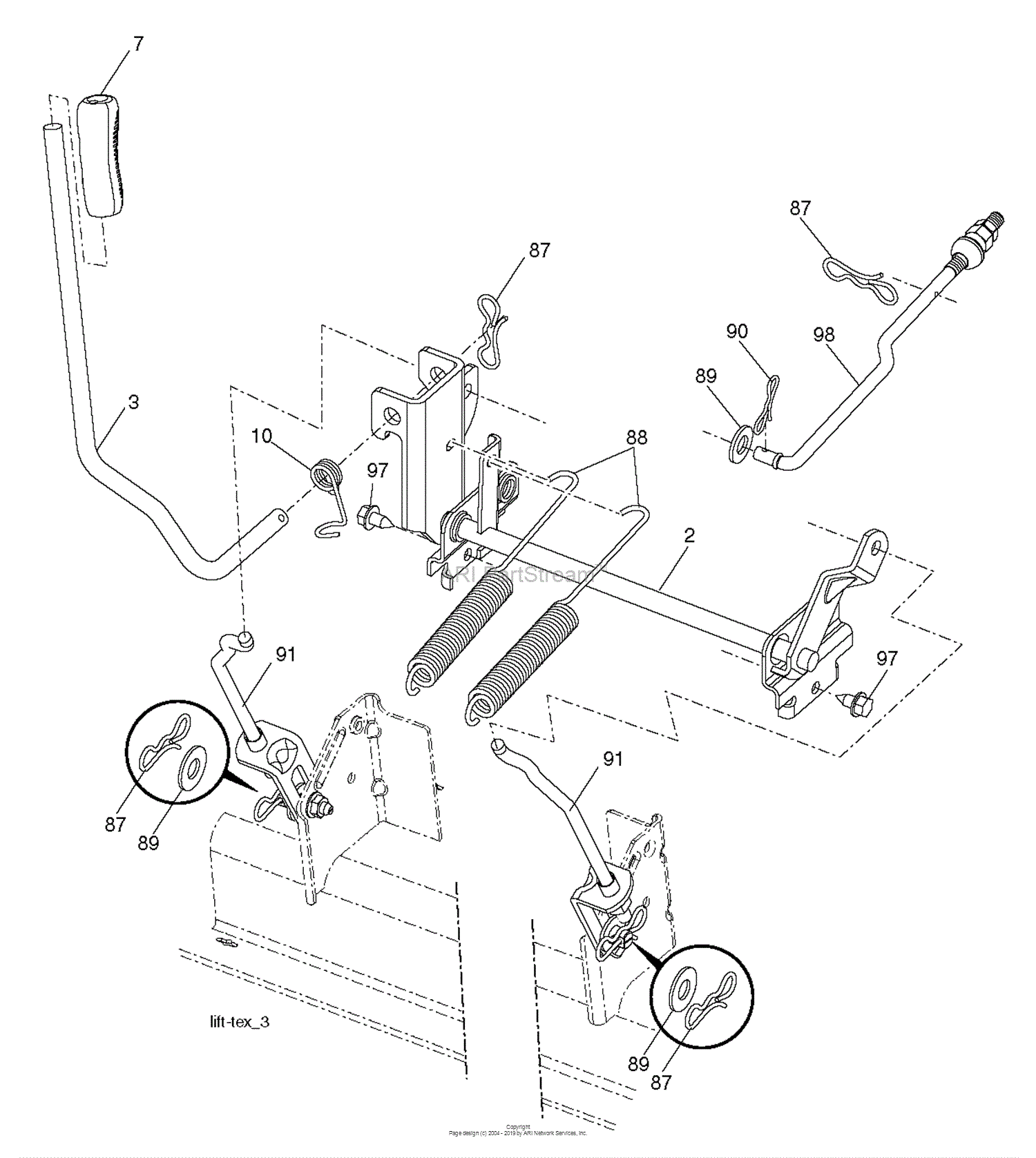 Husqvarna YTH2348 - 240443 (2012-11) Parts Diagram for MOWER LIFT ...