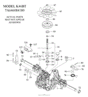 Husqvarna YTH2348 - 240443 (2012-11) Parts Diagram for TRANSMISSION