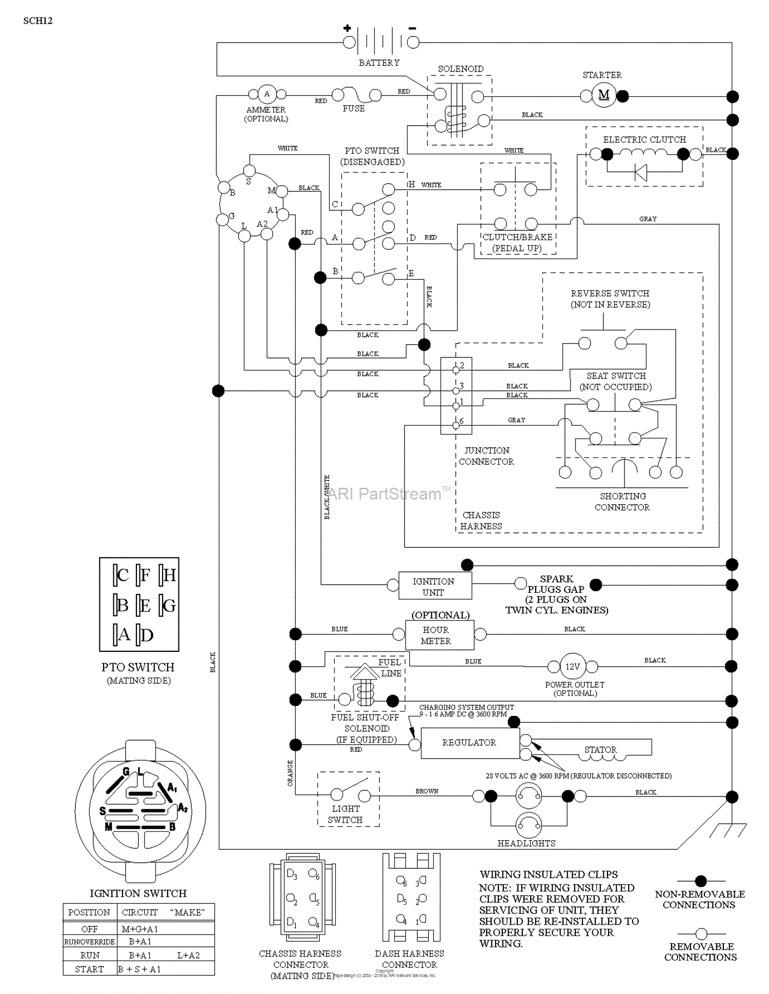 Husqvarna YTH23V48 - 96043008601 (2010-07) Parts Diagram for SCHEMATIC