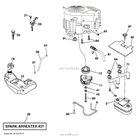 Husqvarna YTH23V48 - 96043011002 (2011-06) Parts Diagram for MOWER DECK ...