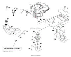 Husqvarna YTH24K48 - 96043014000 (2011-09) Parts Diagram for ENGINE