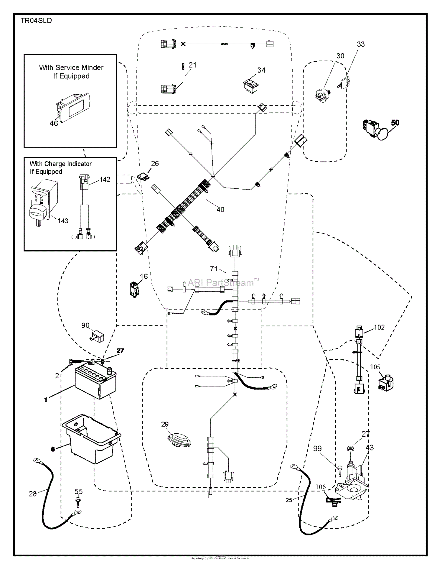 Husqvarna YTH24K48 - 96043027800 (2017-11) Parts Diagram for ELECTRICAL