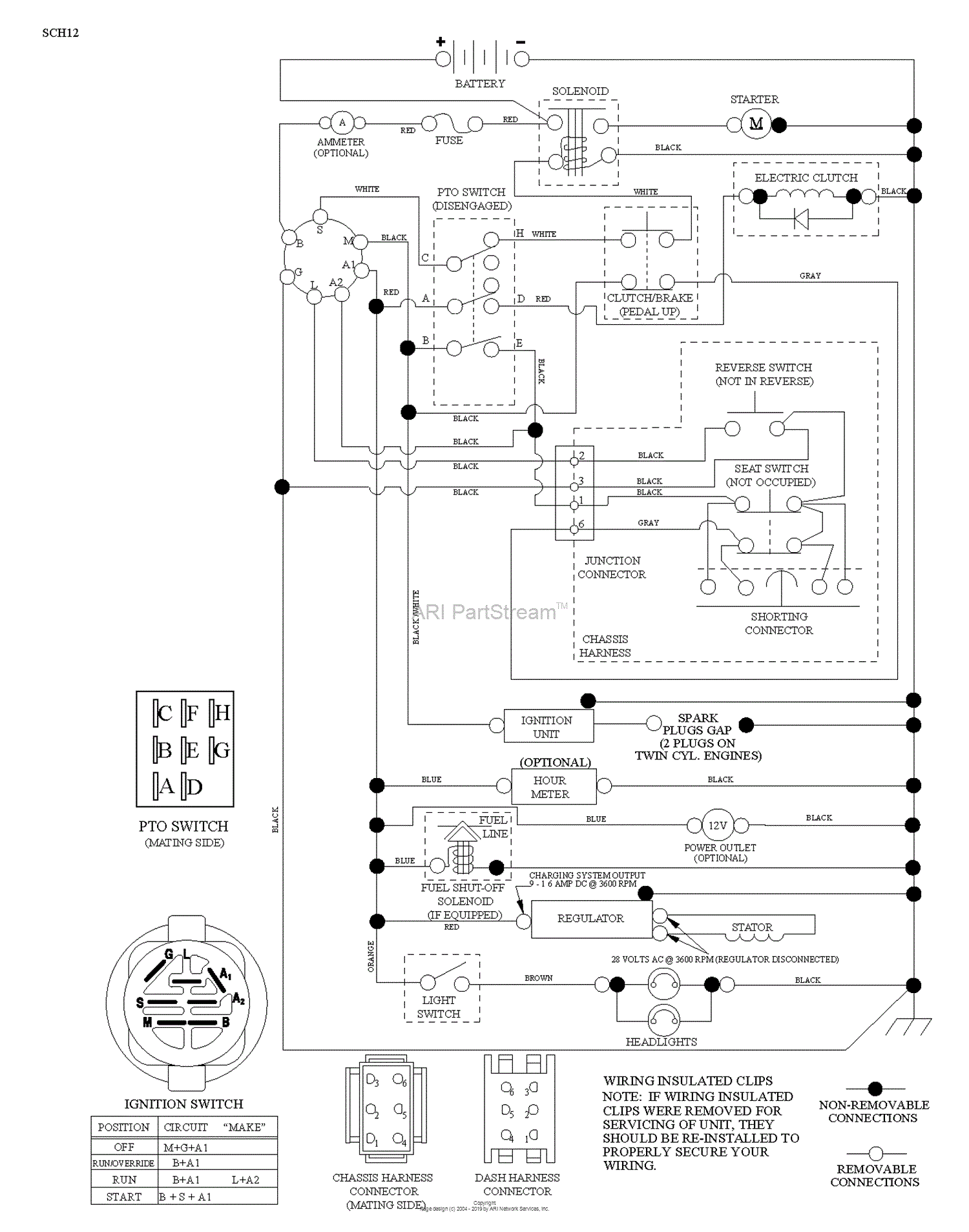 Husqvarna YTH24V42LS - 96048001302 (2012-08) Parts Diagram for SCHEMATIC