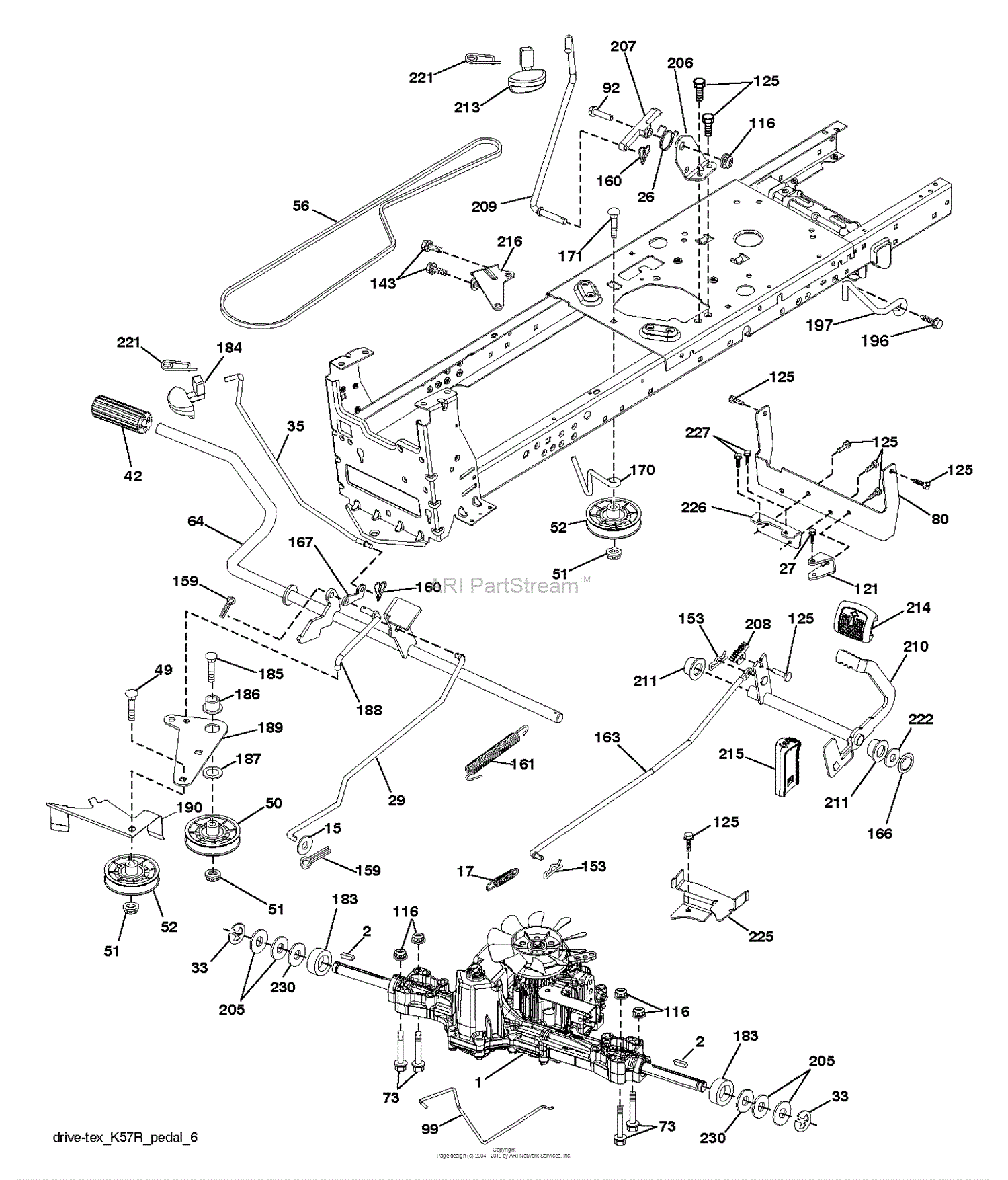 Husqvarna YTH24V48 - 96045004900 (2013-10) Parts Diagram for DRIVE