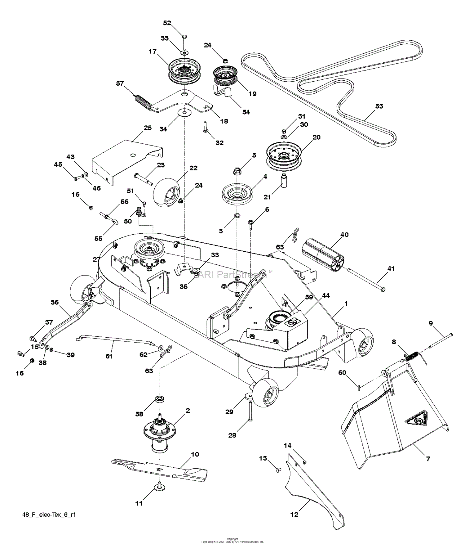 Husqvarna YTH24V48LS - 96048001401 (2011-10) Parts Diagram for MOWER ...