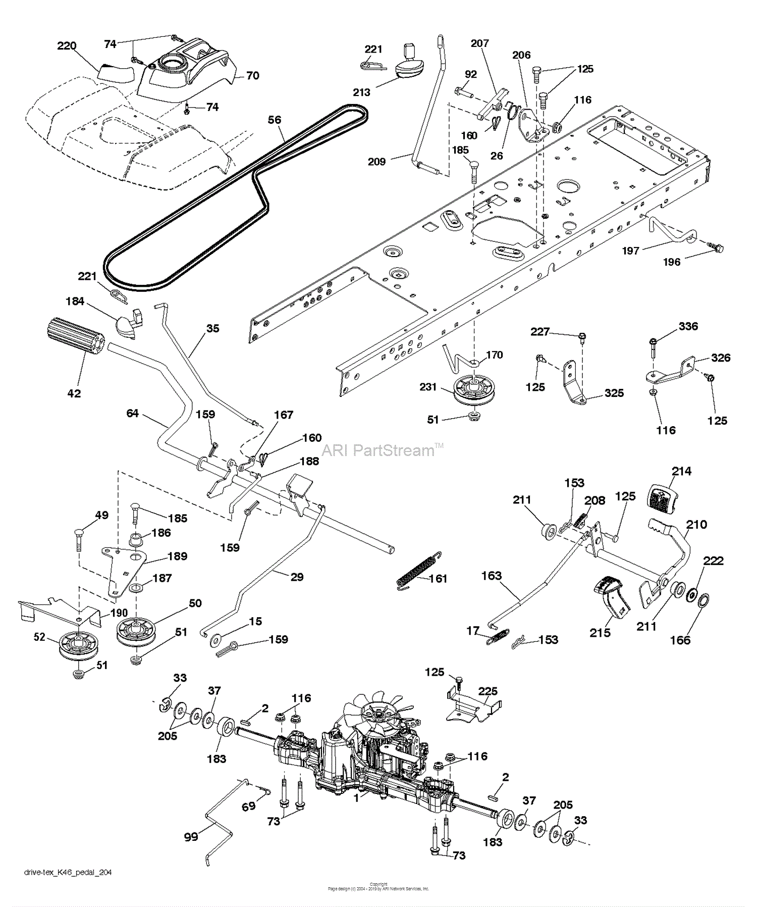 Husqvarna YTH2642TDF - 96041040300 (2017-01) Parts Diagram for DRIVE