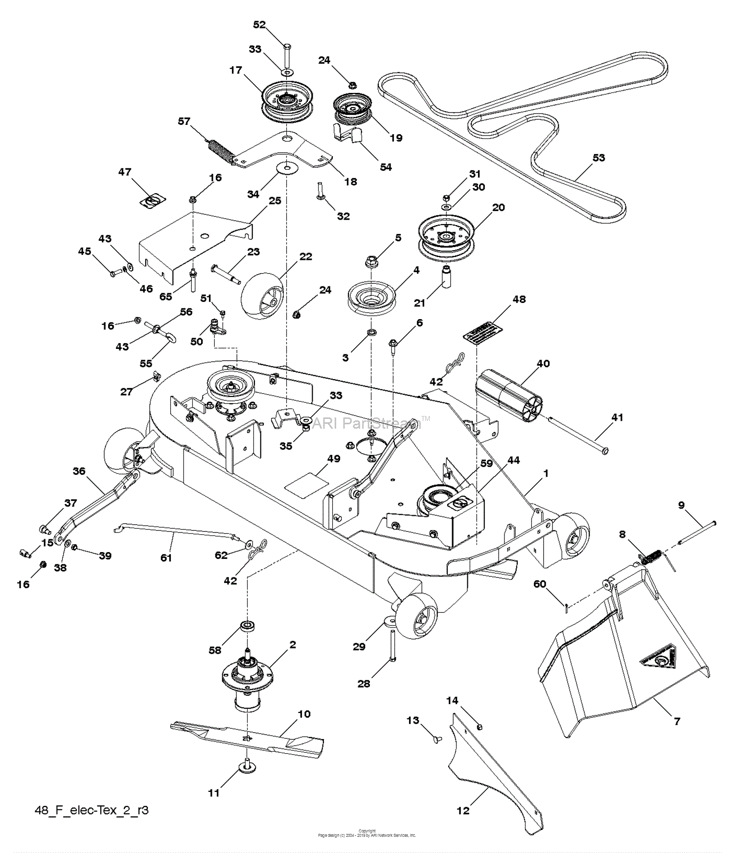 Husqvarna YTH2648TF - 96041017402 (2011-02) Parts Diagram for MOWER ...