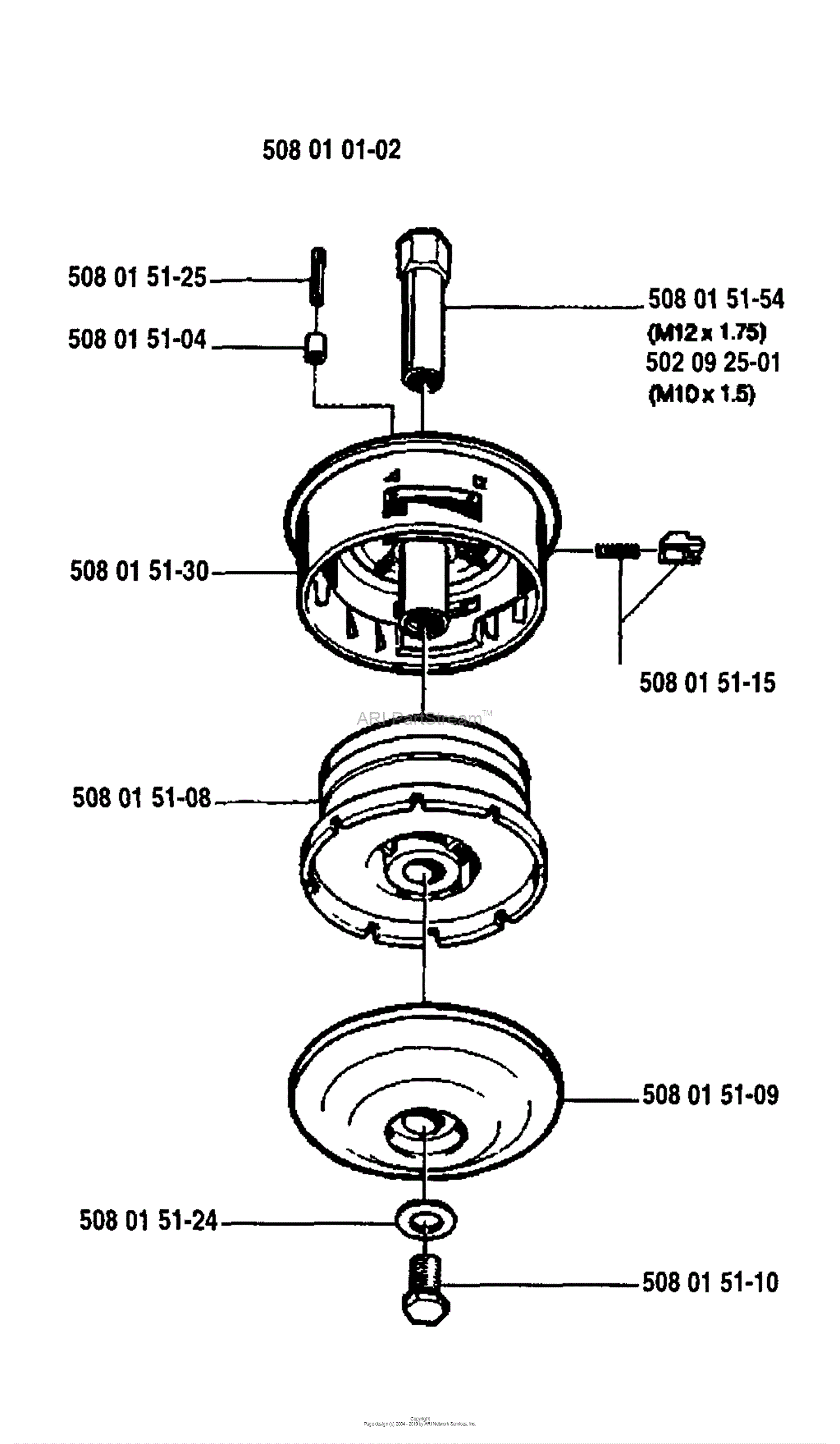 Husqvarna Trimmer Heads (1994-06) Parts Diagram for Trimmy S Assembly