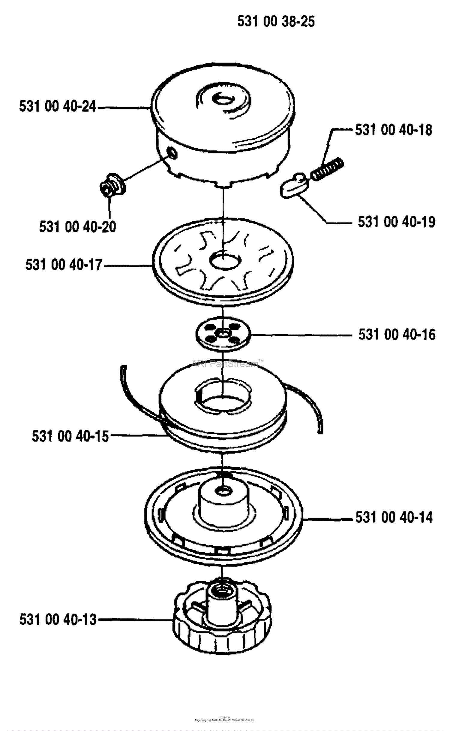 Husqvarna Trimmer Heads (1994-06) Parts Diagram for Trimmy Super Automatic