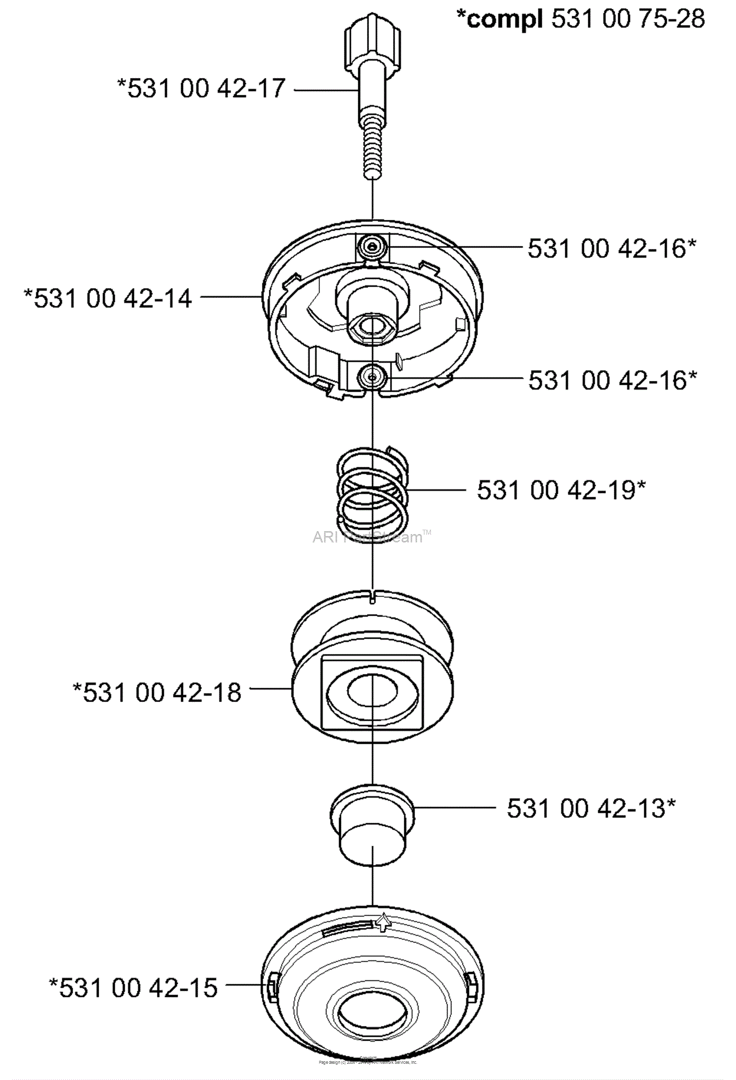 Husqvarna Trimmer Heads (2000-10) Parts Diagram for Trimmerhead (Trimmy ...