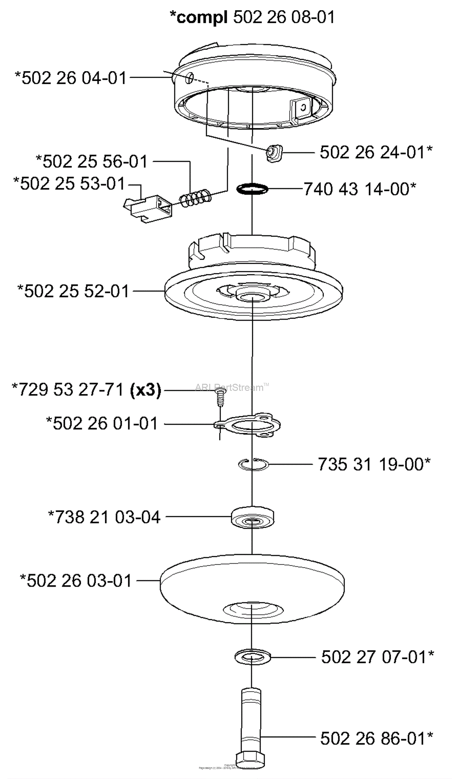 Husqvarna Trimmer Heads (2000-10) Parts Diagram for Trimmerhead (Trimmy ...