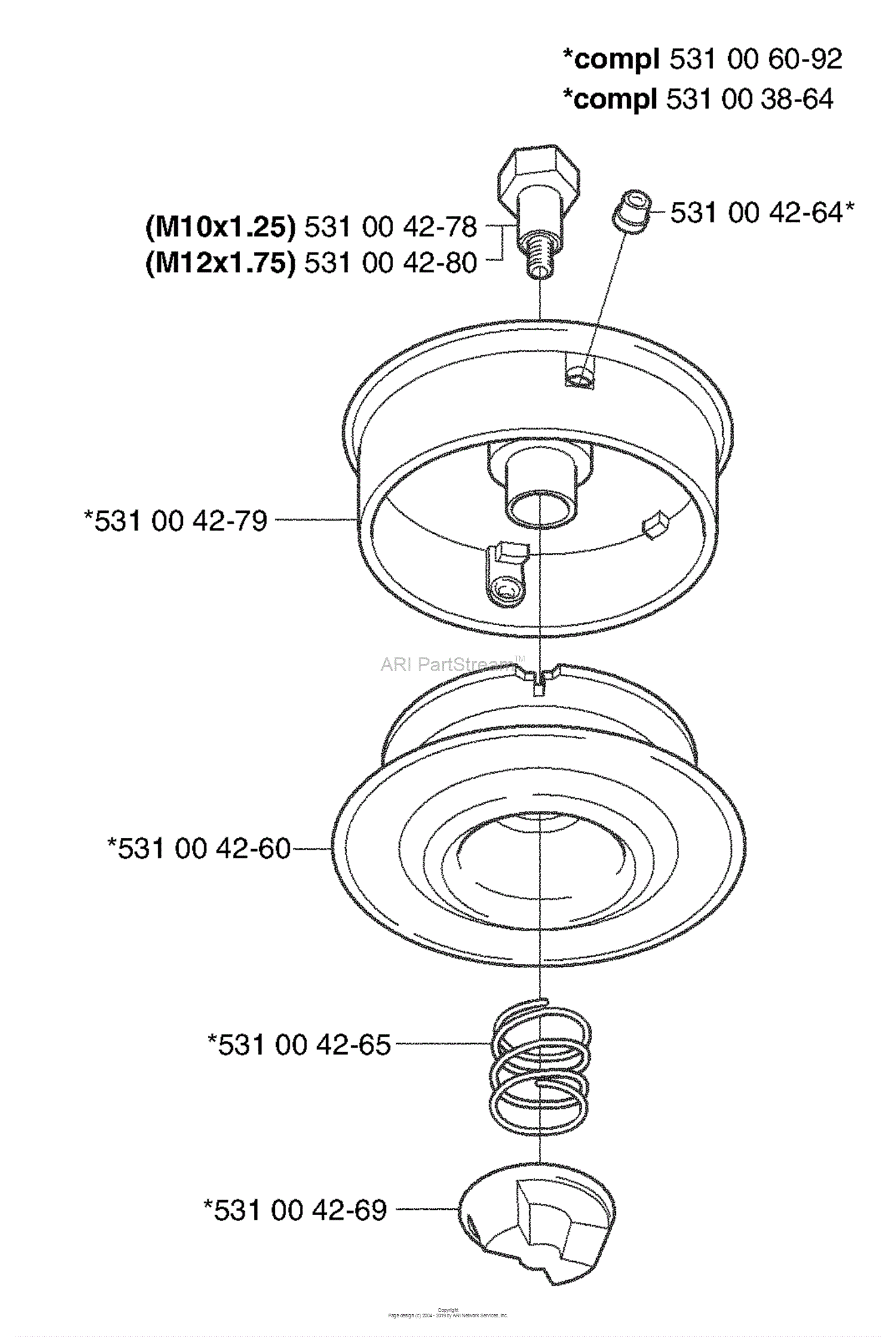 Husqvarna Trimmer Heads (2003-05) Parts Diagram for Trimmy H2