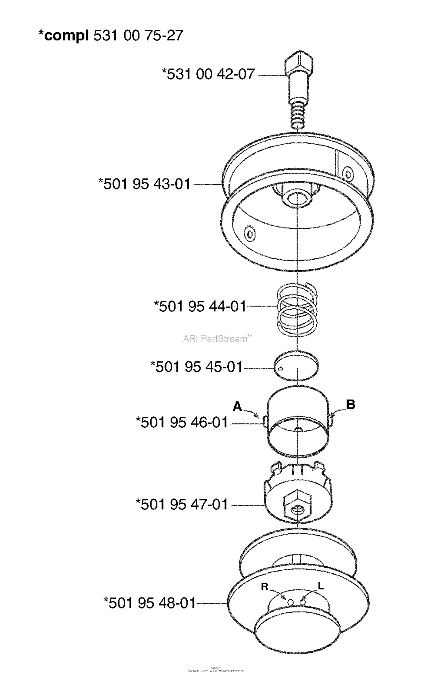 Husqvarna Trimmer Heads (2003-05) Parts Diagram for Trimmy Hit