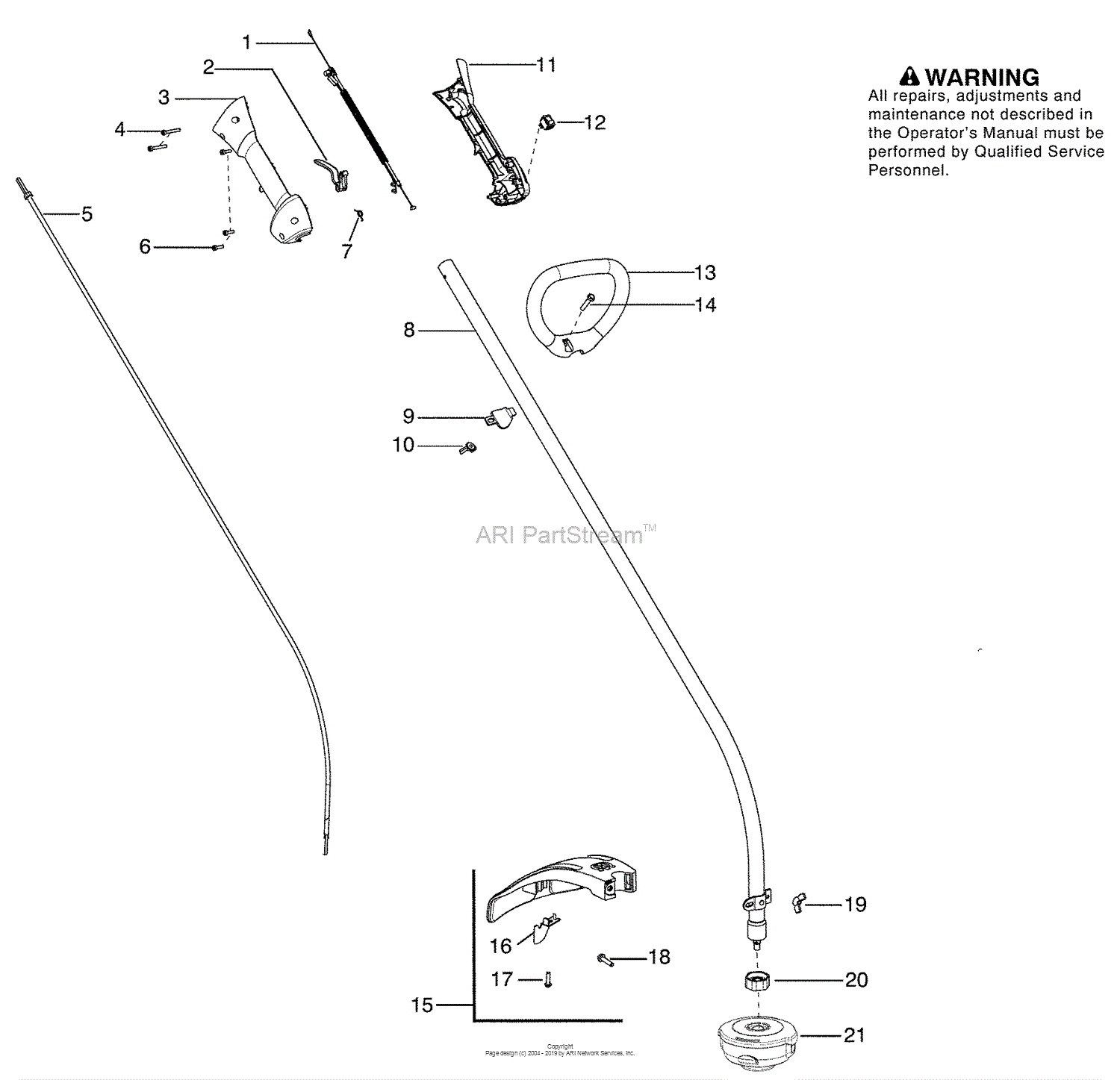 Husqvarna 128 C (530165592) (2009-09) Parts Diagram for Handle & Controls