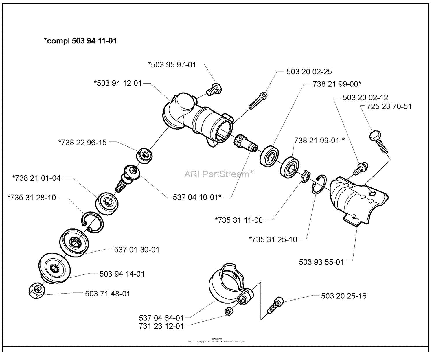 Husqvarna 325 L (2000-10) Parts Diagram for Cutting Equipment