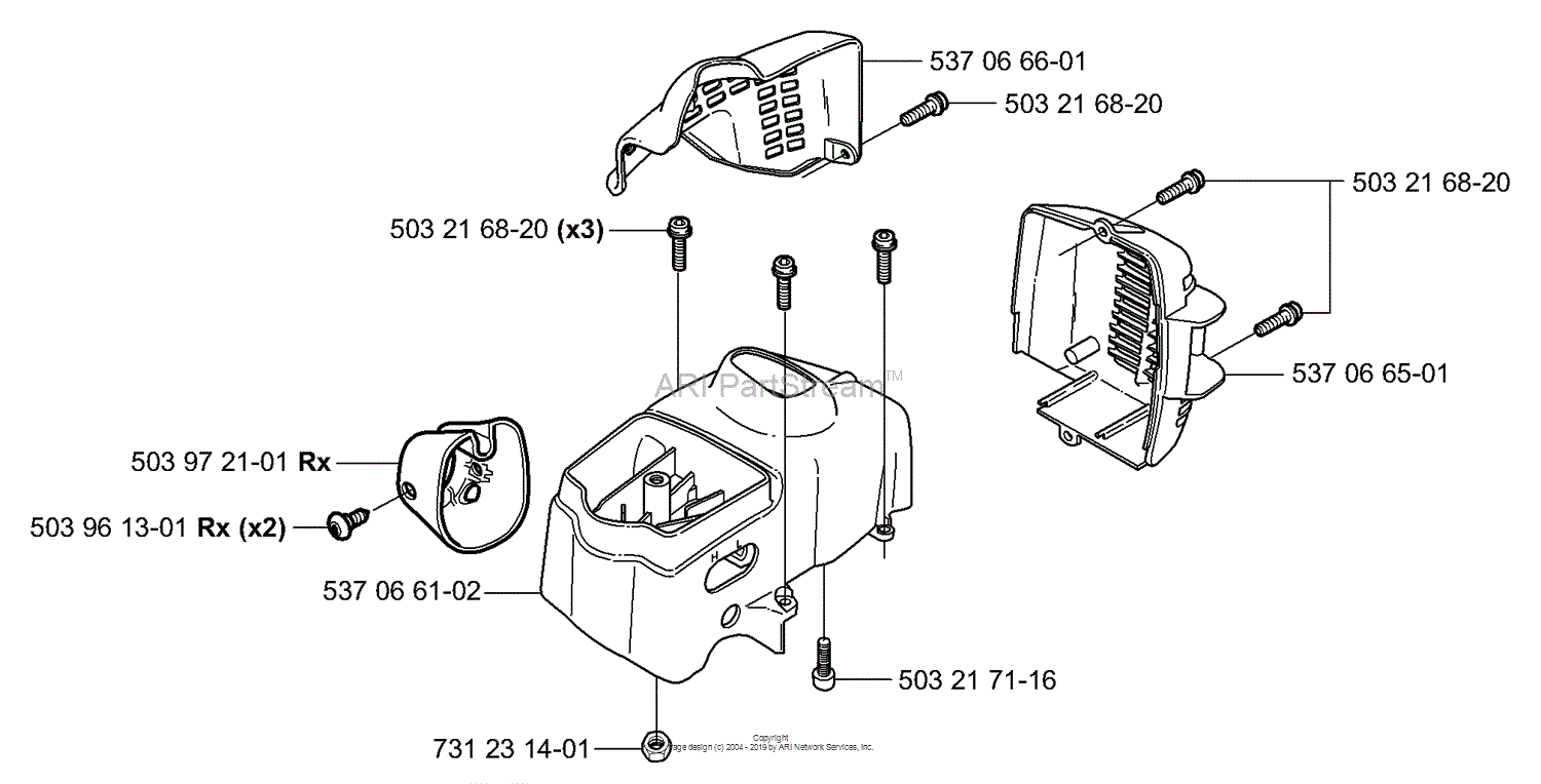 Husqvarna 326 RJx (2006-04) Parts Diagram for Covers