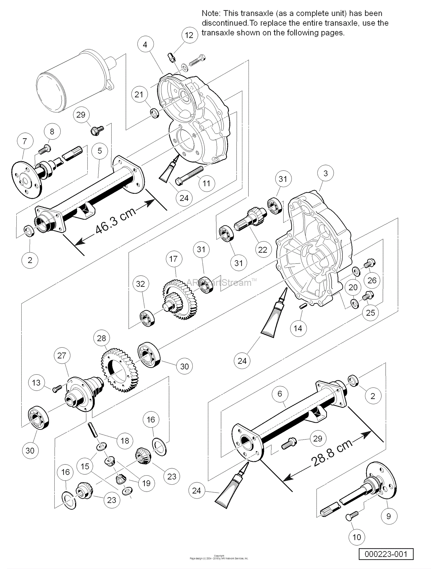 Husqvarna HUV 4210 E (2006-11) Parts Diagram for Transaxle (Part A)