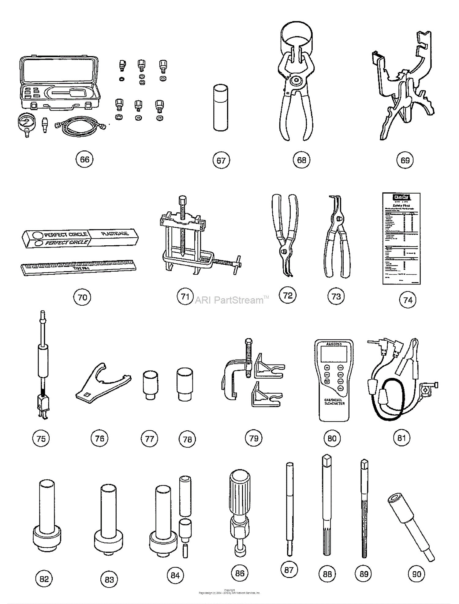 Husqvarna Huv 4210 Gxp 2005 06 Parts Diagram For Maintenance And Service Tools Continued Part 3