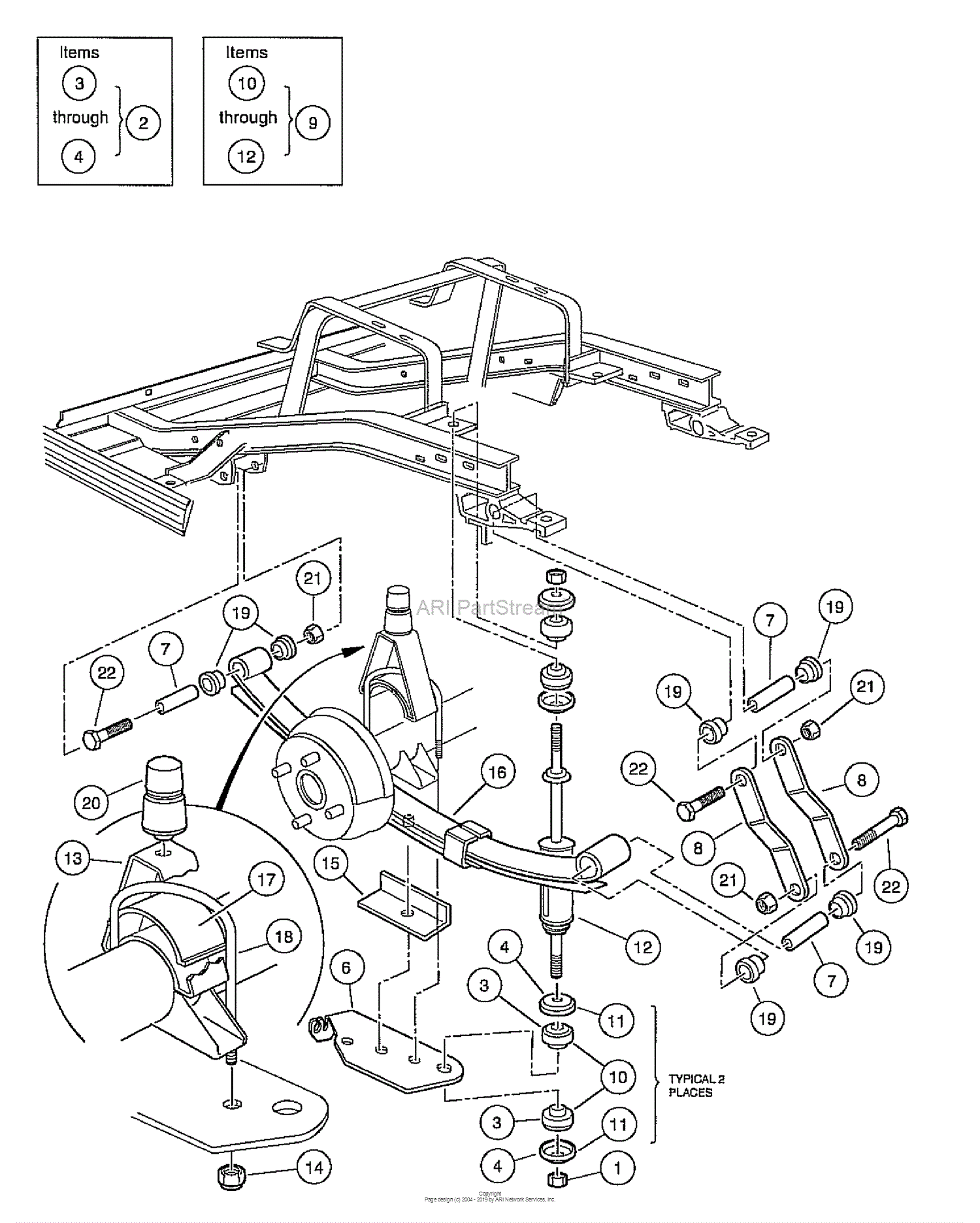 Husqvarna HUV 4210 GXP (2005-06) Parts Diagram for Rear Suspension ...