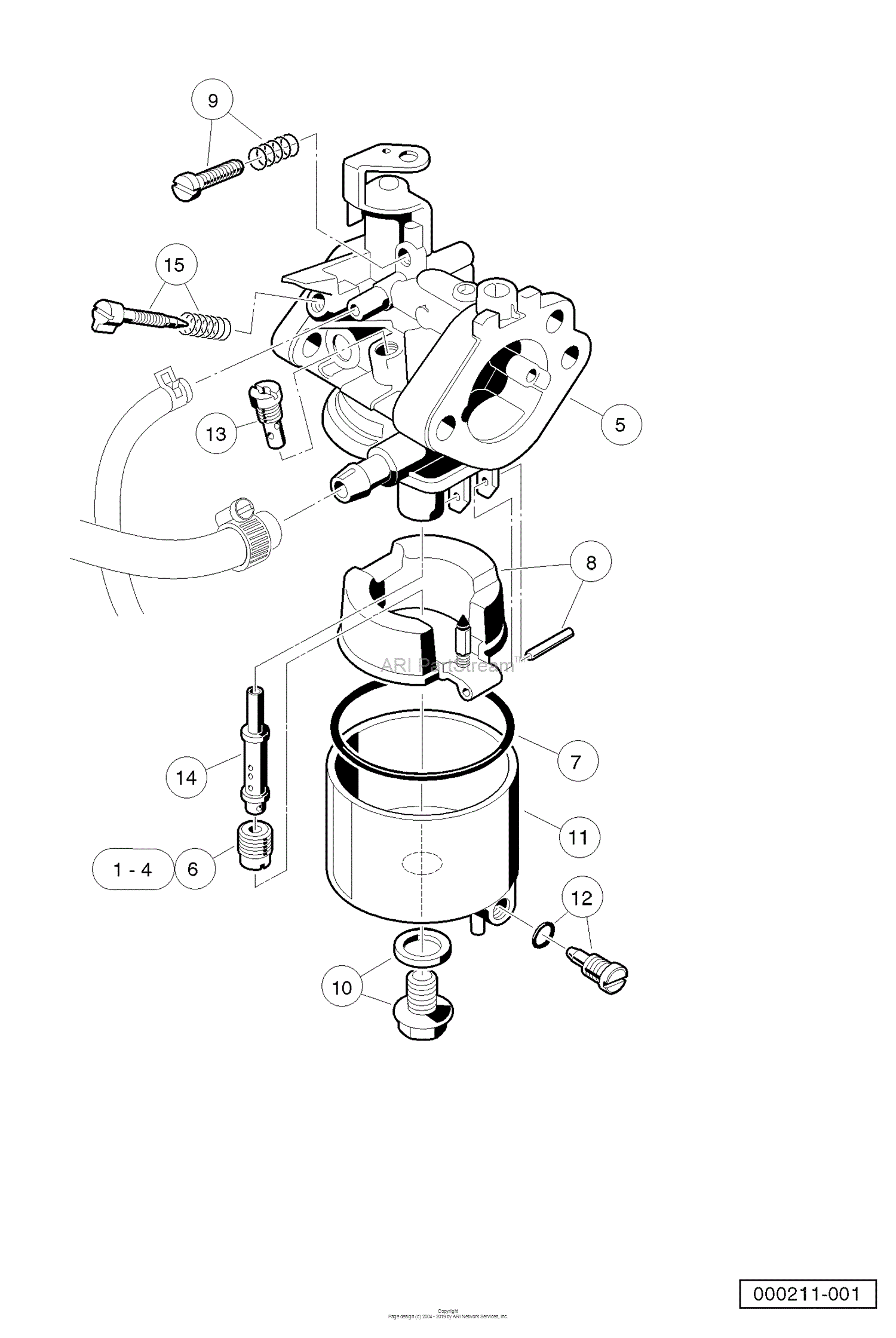 Husqvarna HUV 4210 GXP (2006-11) Parts Diagram for Carburetor Assembly ...