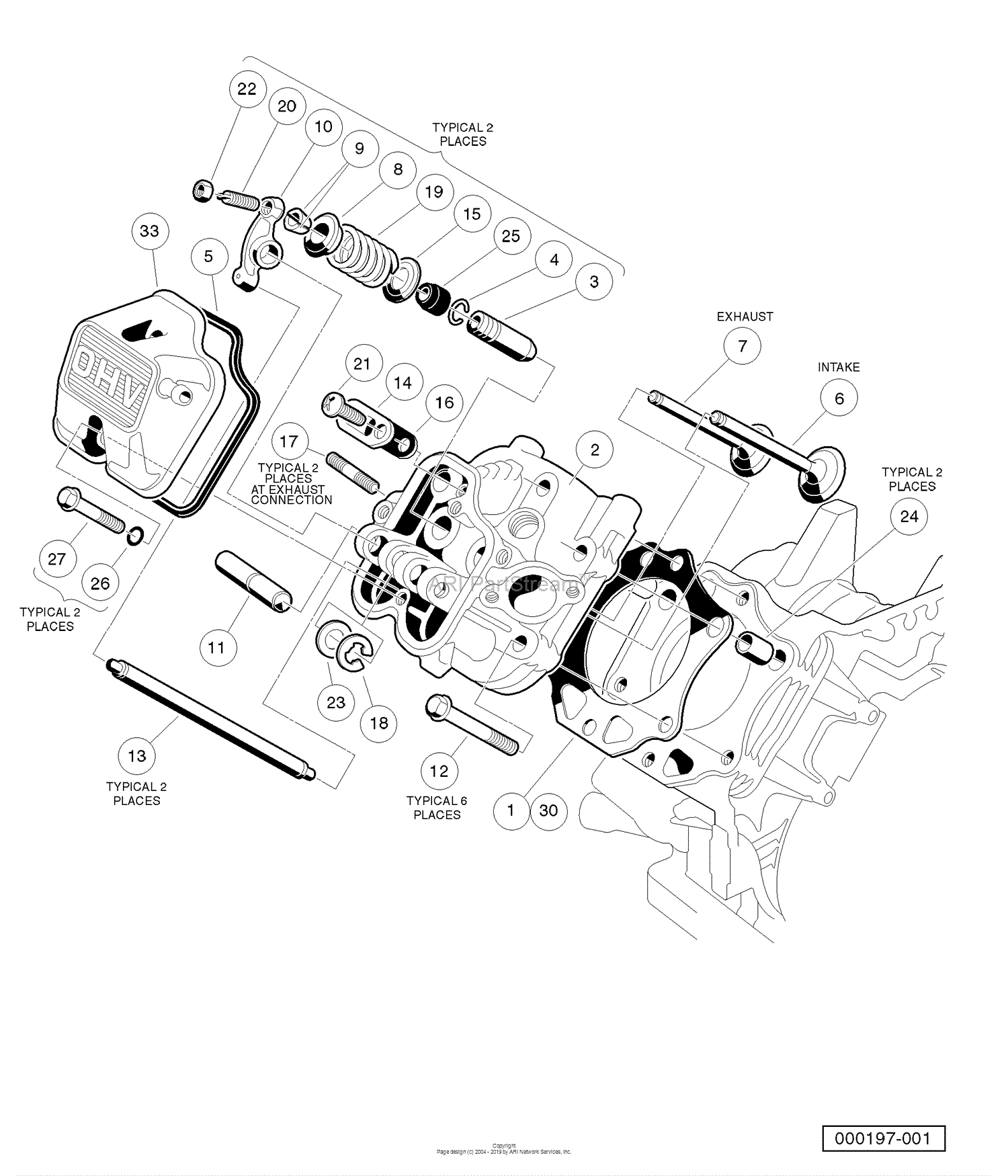 Husqvarna Huv 4210 Gxp 2006 11 Parts Diagram For Fe290 Engine Cylinder Head