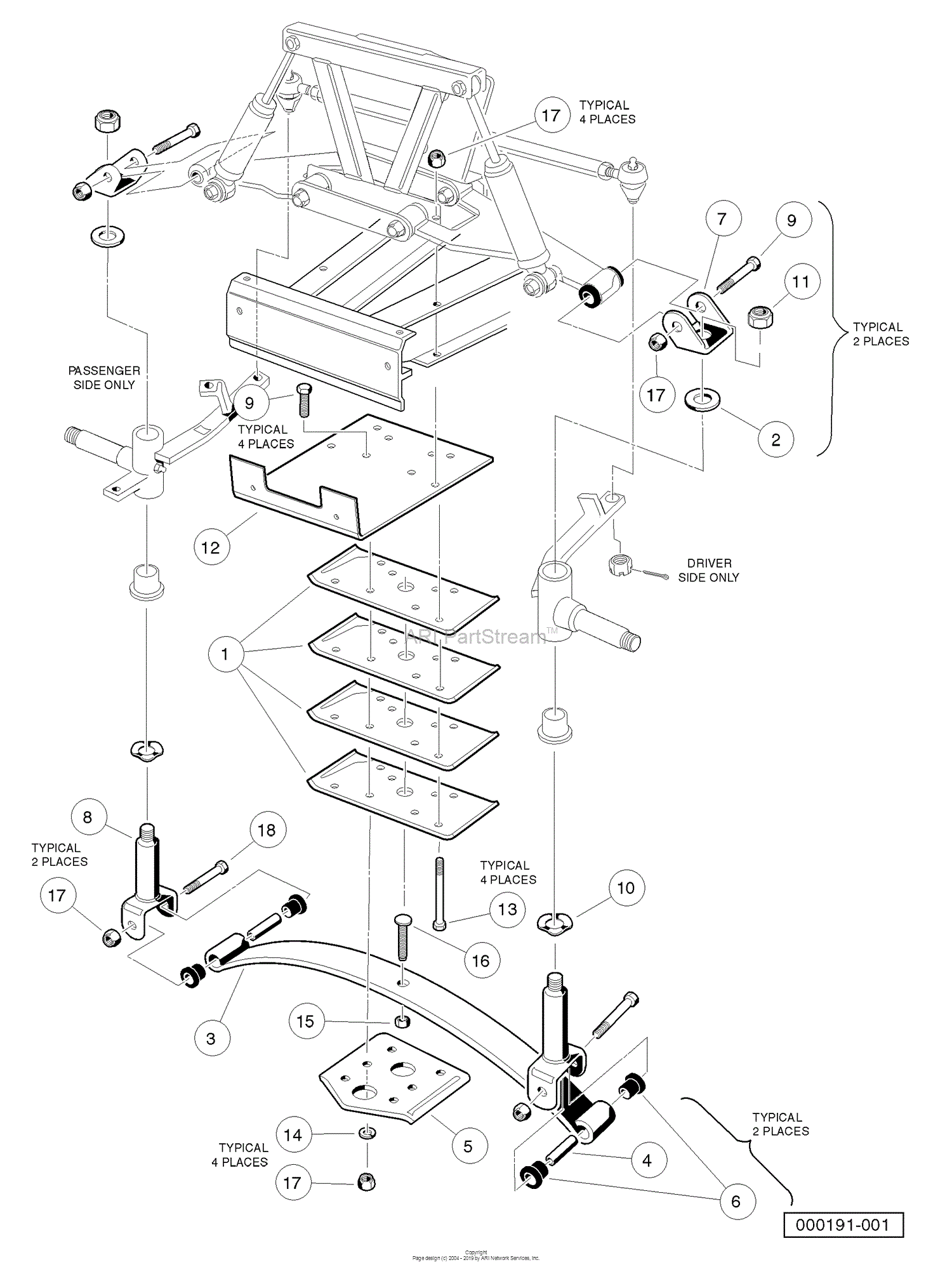 Husqvarna HUV 4210 GXP (2006-11) Parts Diagram for Front Suspension ...