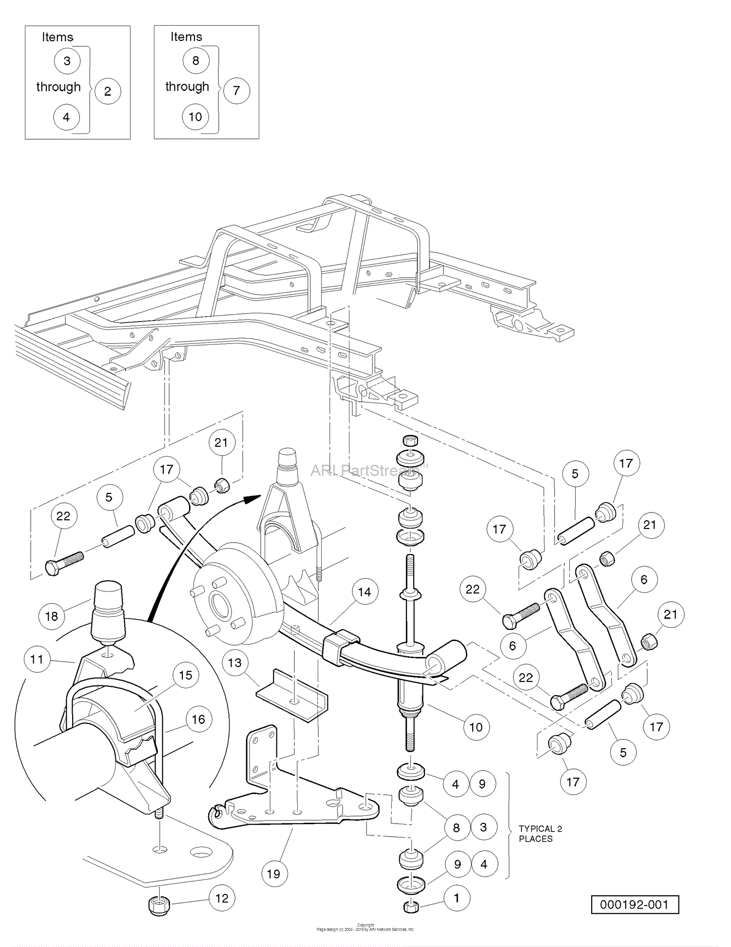 Husqvarna Huv 4210 Gxp 2006 11 Parts Diagram For Rear Suspension Vehicles With Two Wheel Brakes