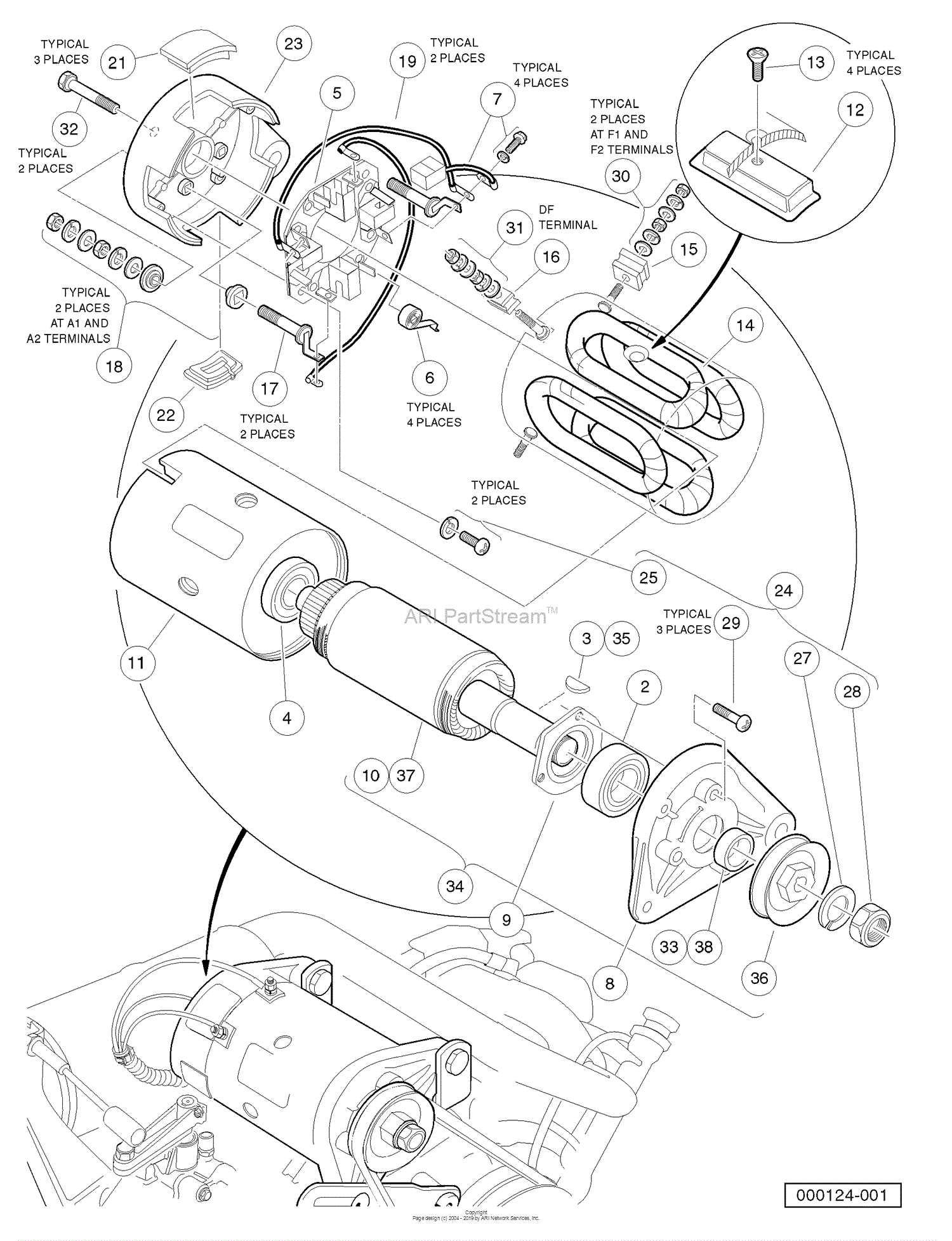 Husqvarna Huv 4210 Gxp 2006 11 Parts Diagram For Starter And Generator Assembly Model G425419