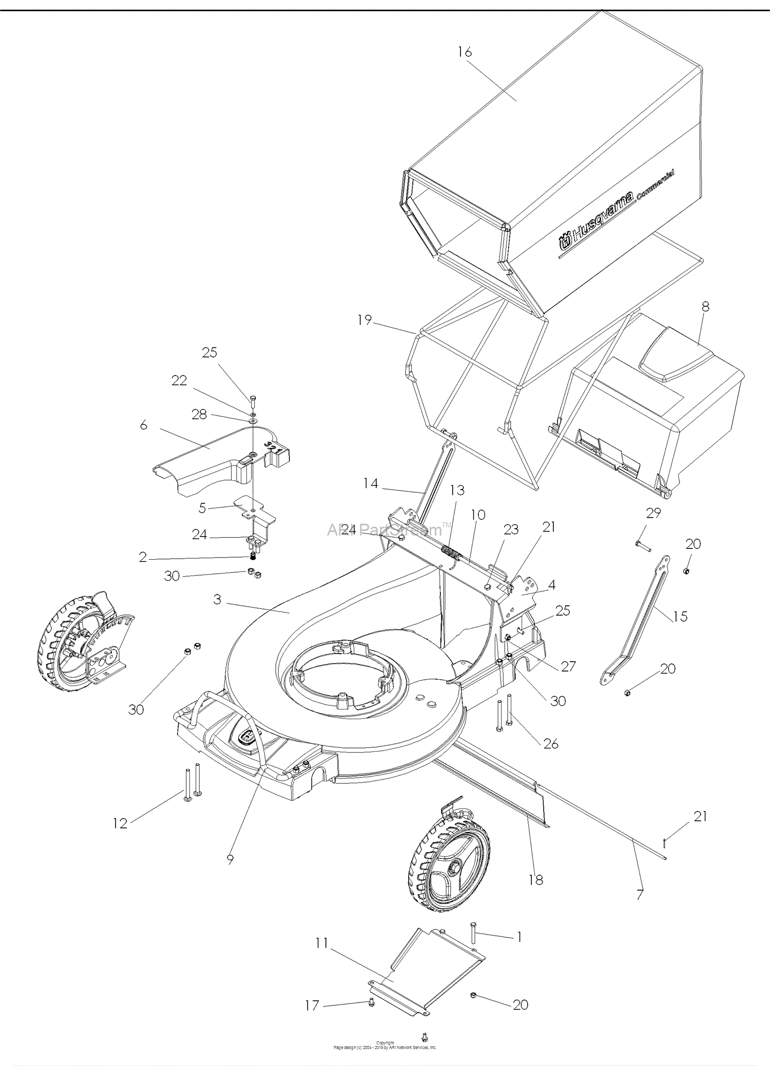 Husqvarna W 21 SK (968999284) (2007-03) Parts Diagrams