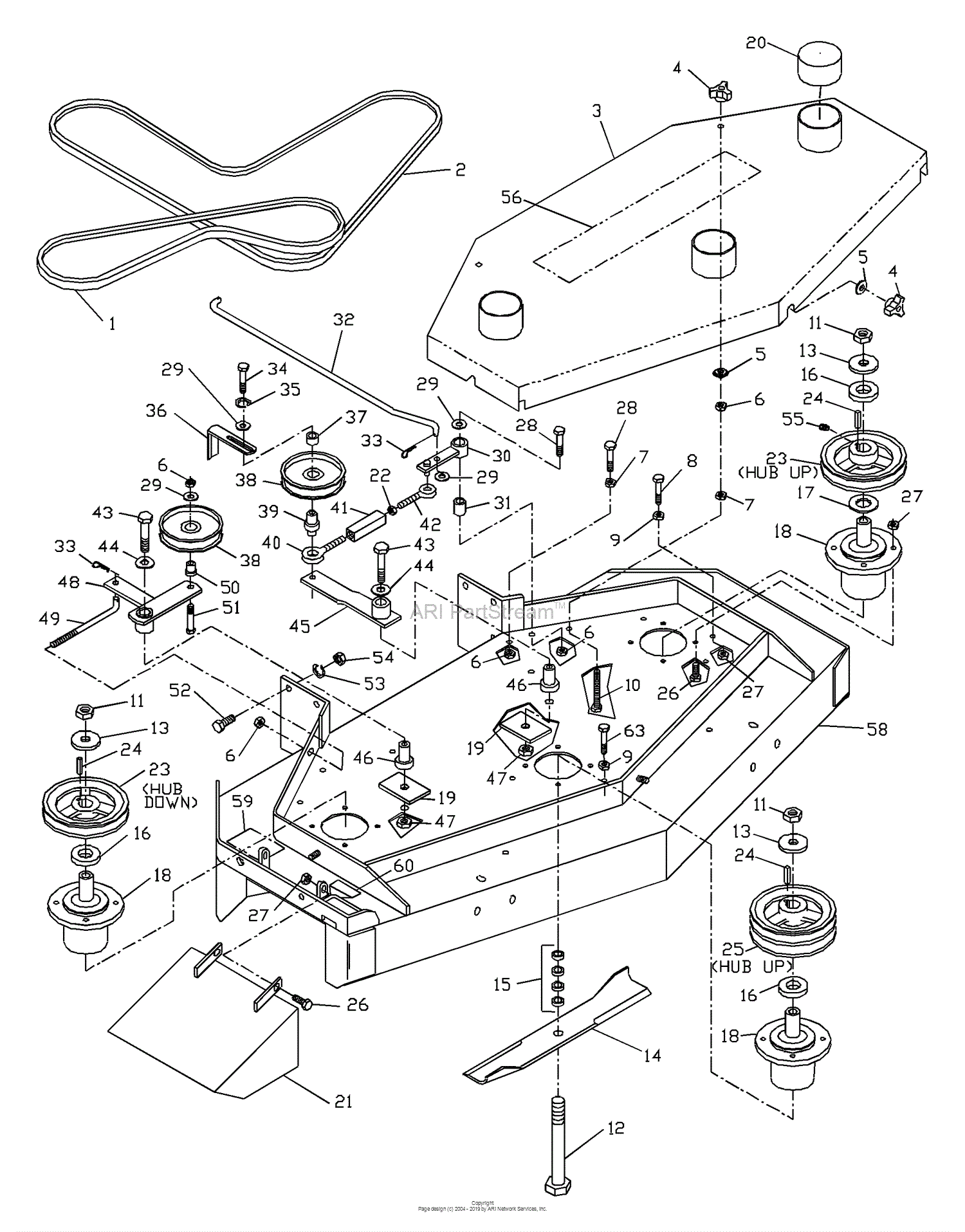 Husqvarna W 4815 ETS (968999120) (2001-09) Parts Diagram for 48