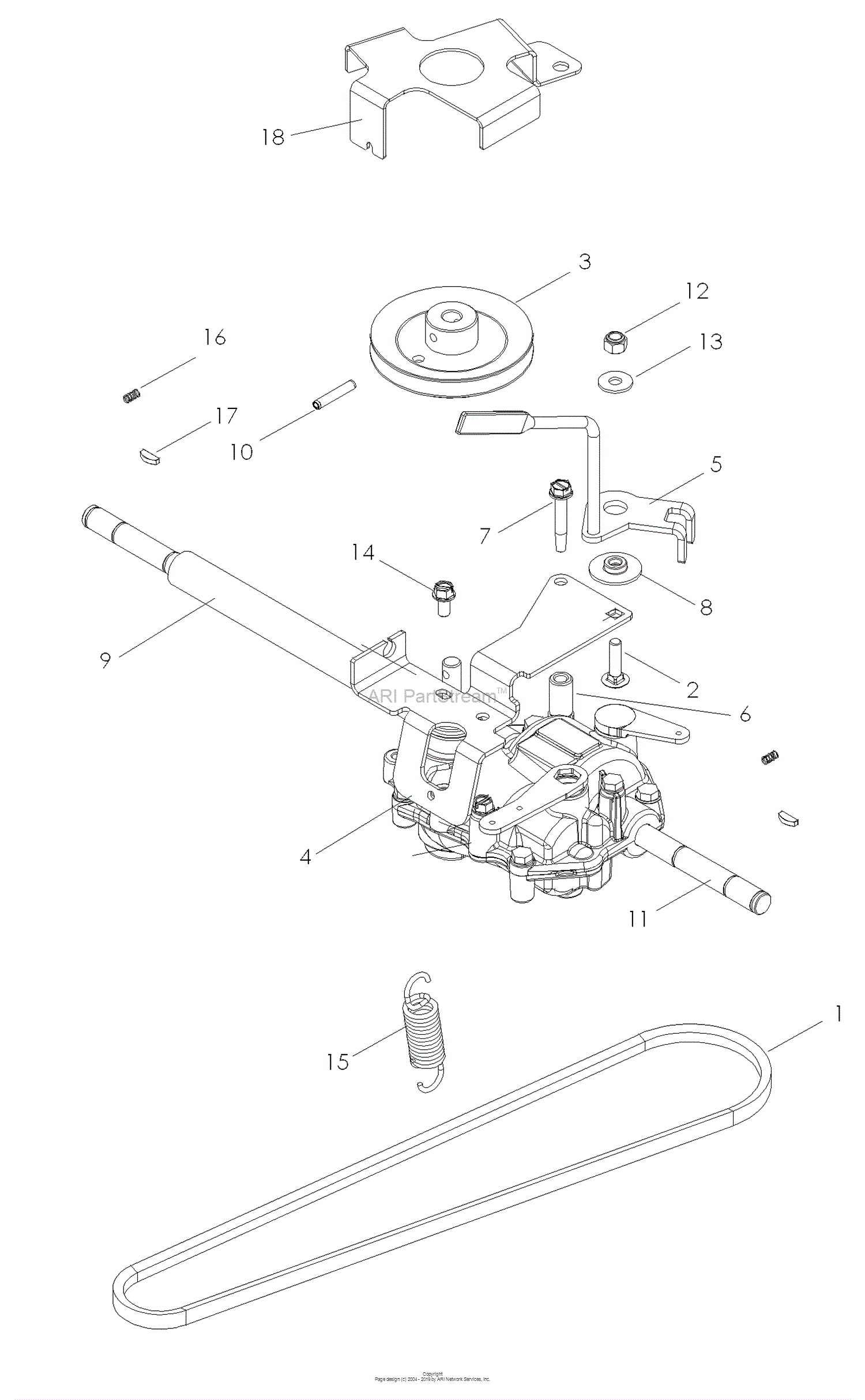 Husqvarna W 53 SEK (968999289) (2007-03) Parts Diagram for Transmission