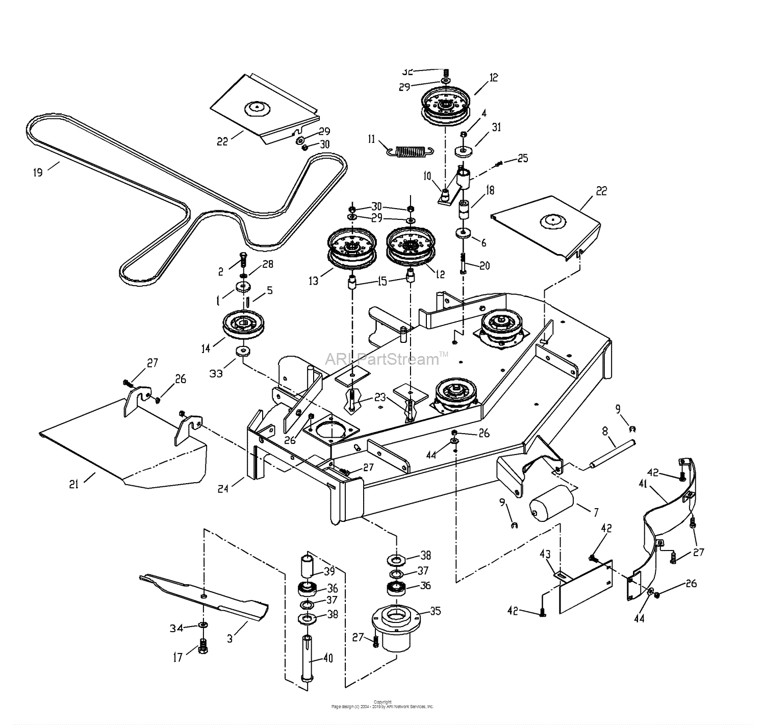 Husqvarna WHF 4215 ETS (968999127) (2001-12) Parts Diagram for 42 ...