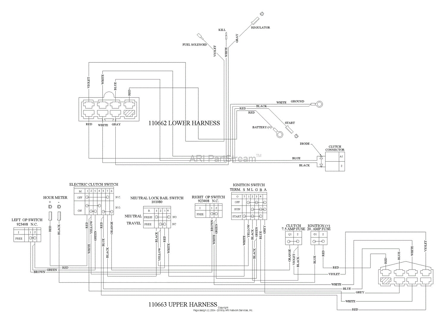 Husqvarna WHF 4817 (968999252) (2004-09) Parts Diagram for Wiring Schematic