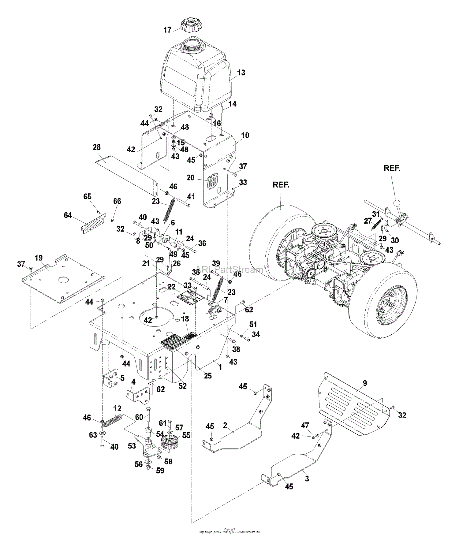 Husqvarna WHT 3615 (968999237) (2004-09) Parts Diagram for Power Unit